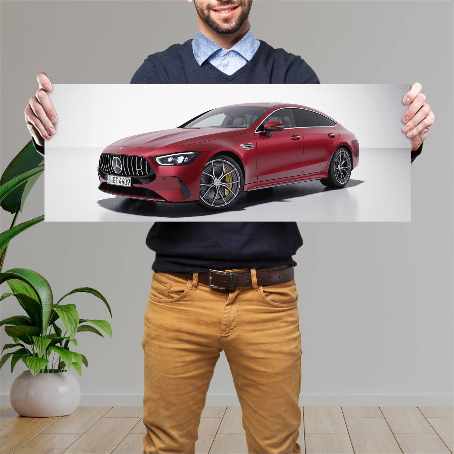 Cuadro grande 30x80cm 2023 mercedes amg gt 63 s e 713 Mercedes Benz