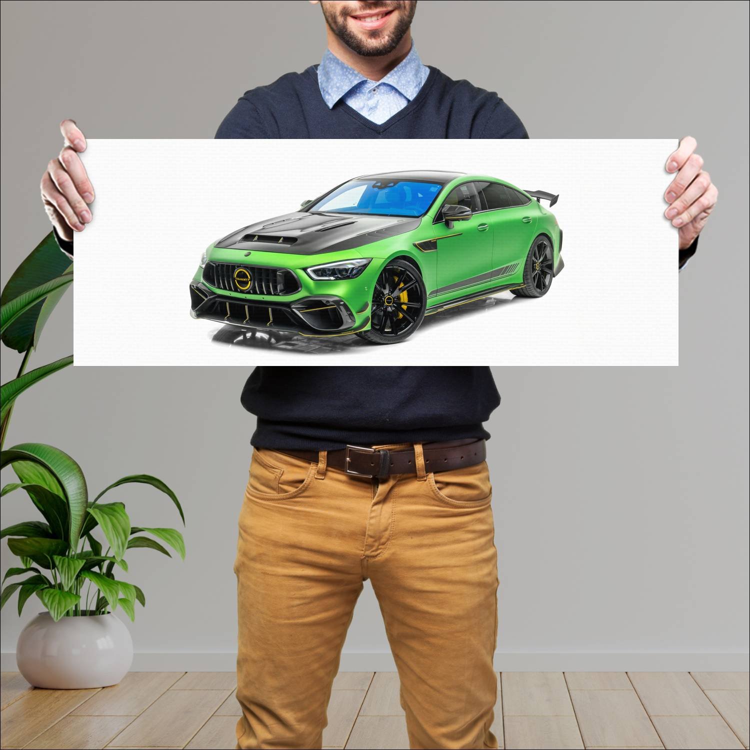 Cuadro grande 30x80cm 2023 mercedes amg gt 63 s e 714 Mercedes Benz