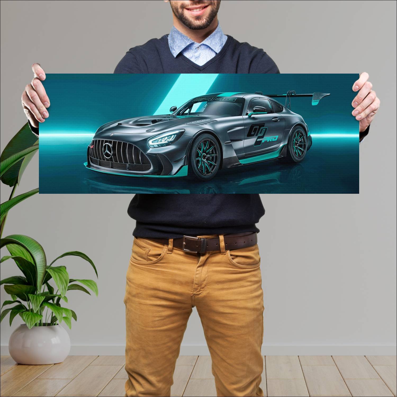 Cuadro grande 30x80cm 2023 mercedes amg gt2 pro 12 715 Mercedes Benz