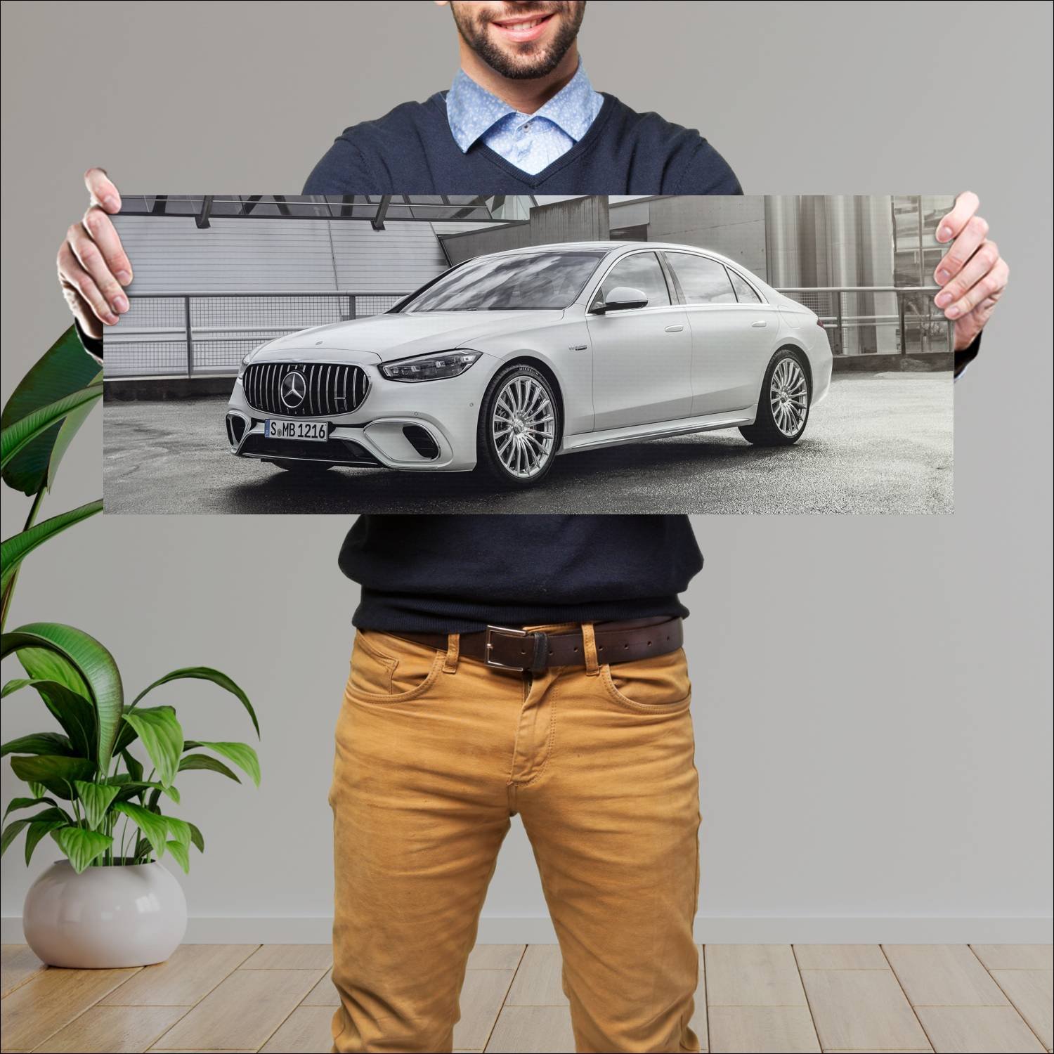 Cuadro grande 30x80cm 2023 mercedes amg s 63 e per 716 Mercedes Benz