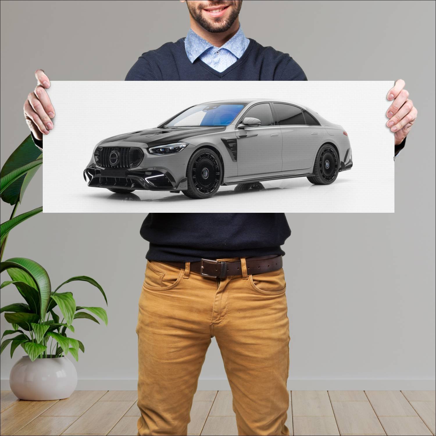 Cuadro grande 30x80cm 2023 mercedes amg s 63 e per 717 Mercedes Benz