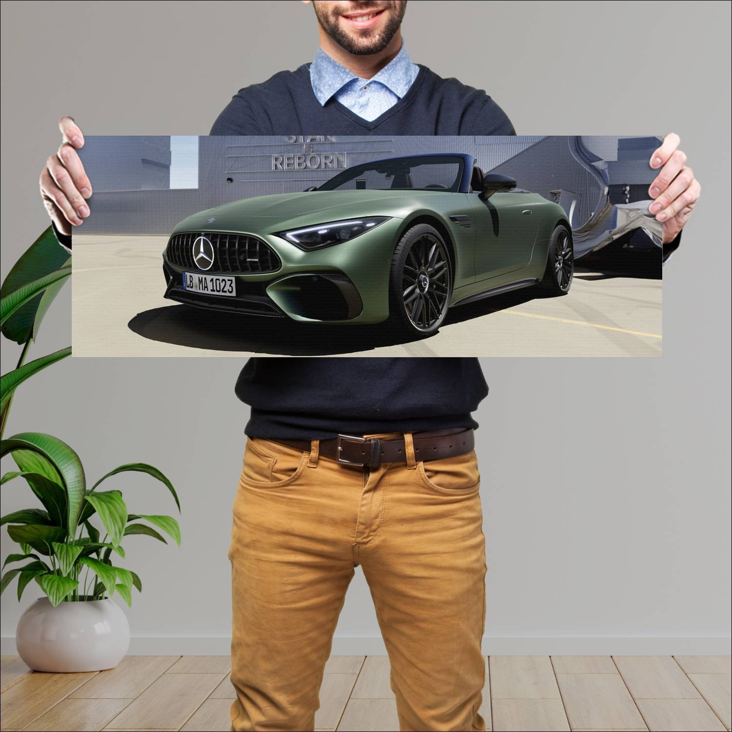 Cuadro grande 30x80cm 2023 mercedes amg sl 63 s e 722 Mercedes Benz