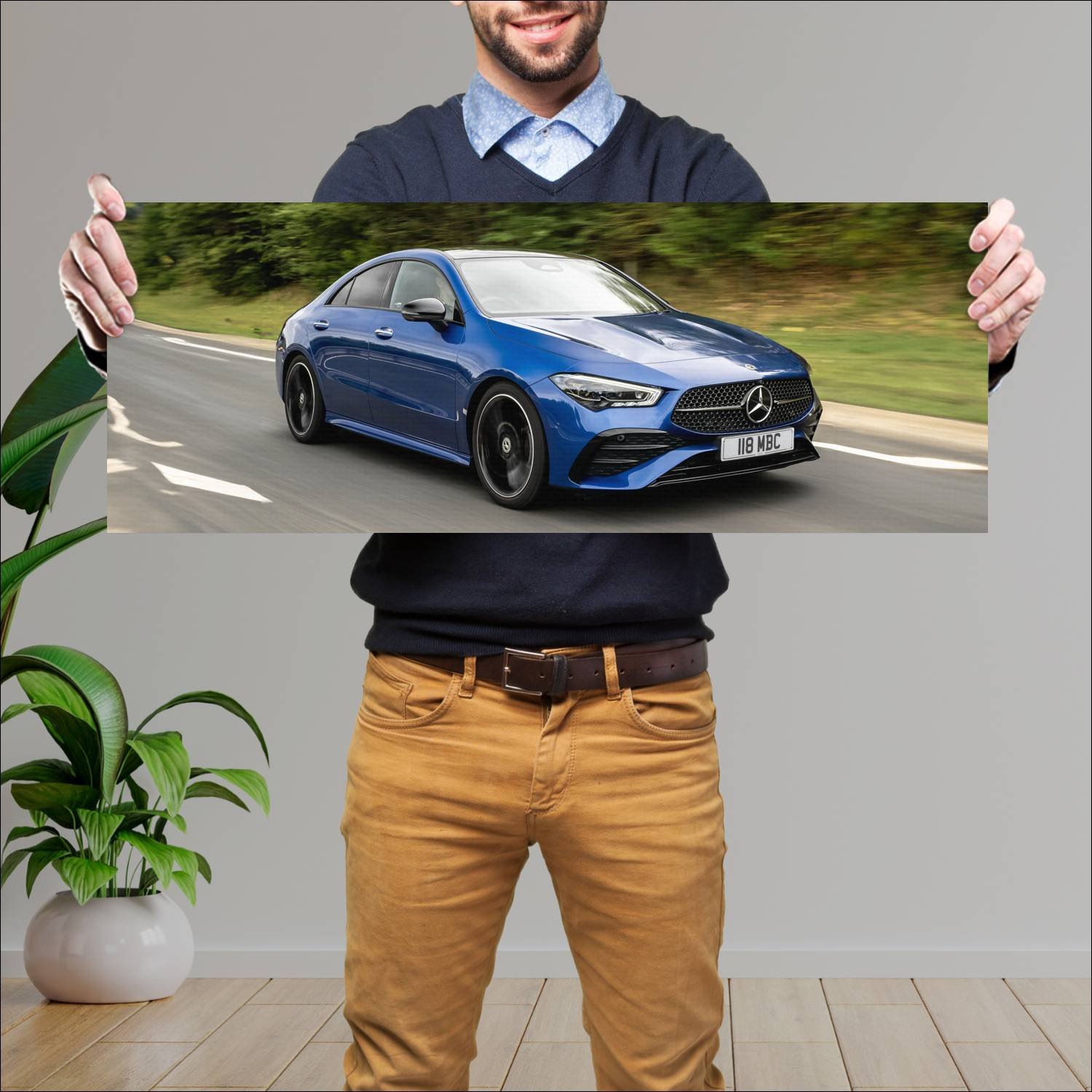 Cuadro grande 30x80cm 2023 mercedes benz cla class 728 Mercedes Benz