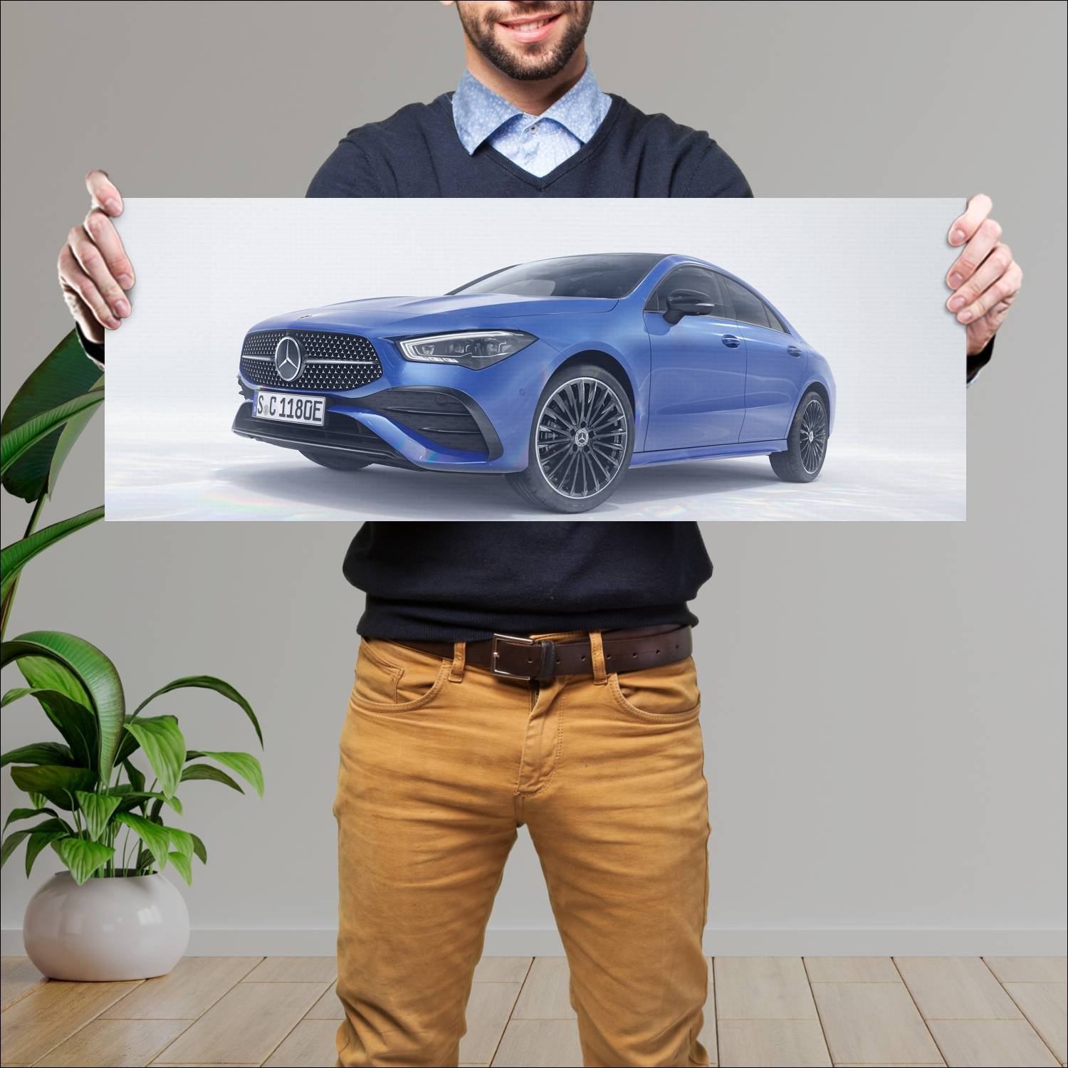 Cuadro grande 30x80cm 2023 mercedes benz cla class 729 Mercedes Benz