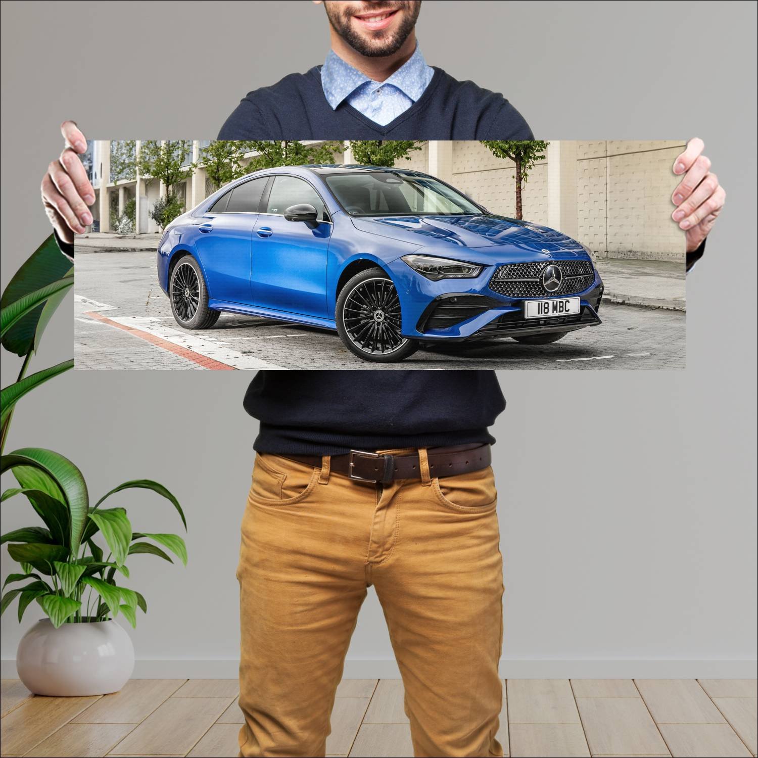 Cuadro grande 30x80cm 2023 mercedes benz cla class 730 Mercedes Benz