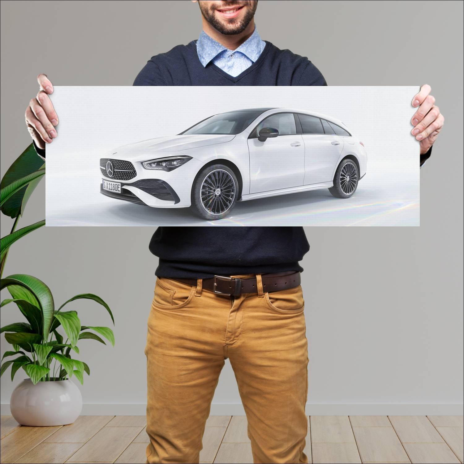 Cuadro grande 30x80cm 2023 mercedes benz cla class 731 Mercedes Benz