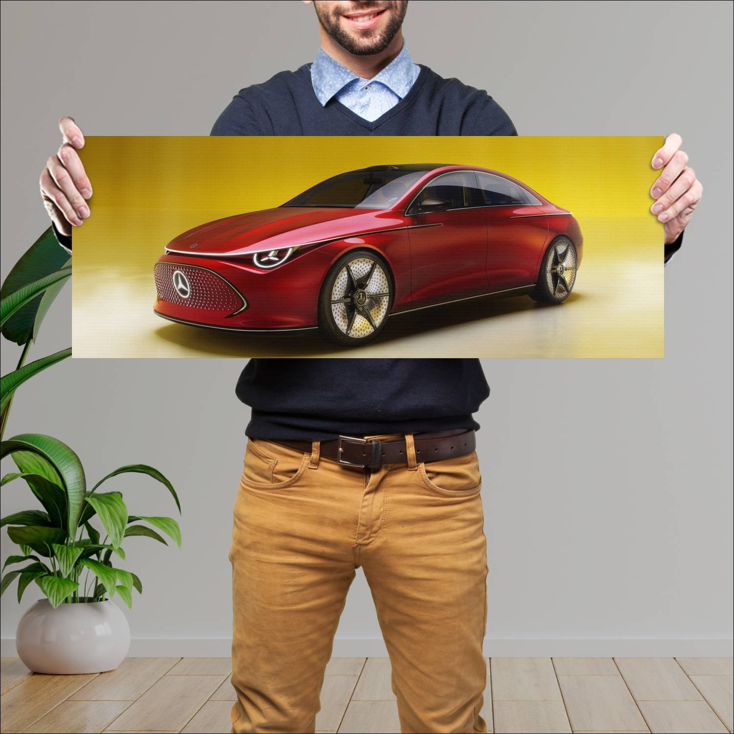 Cuadro grande 30x80cm 2023 mercedes benz concept c 734 Mercedes Benz