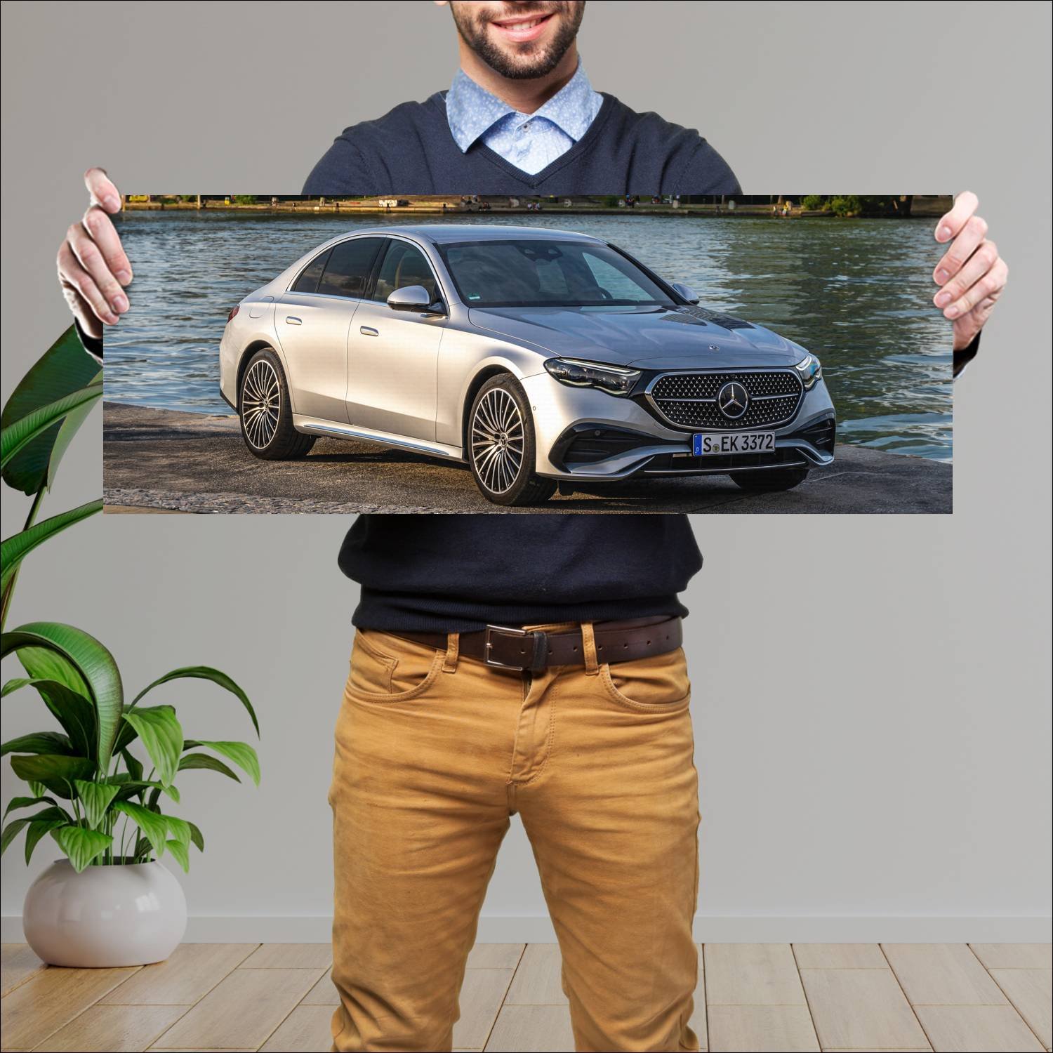 Cuadro grande 30x80cm 2023 mercedes benz e class a 736 Mercedes Benz