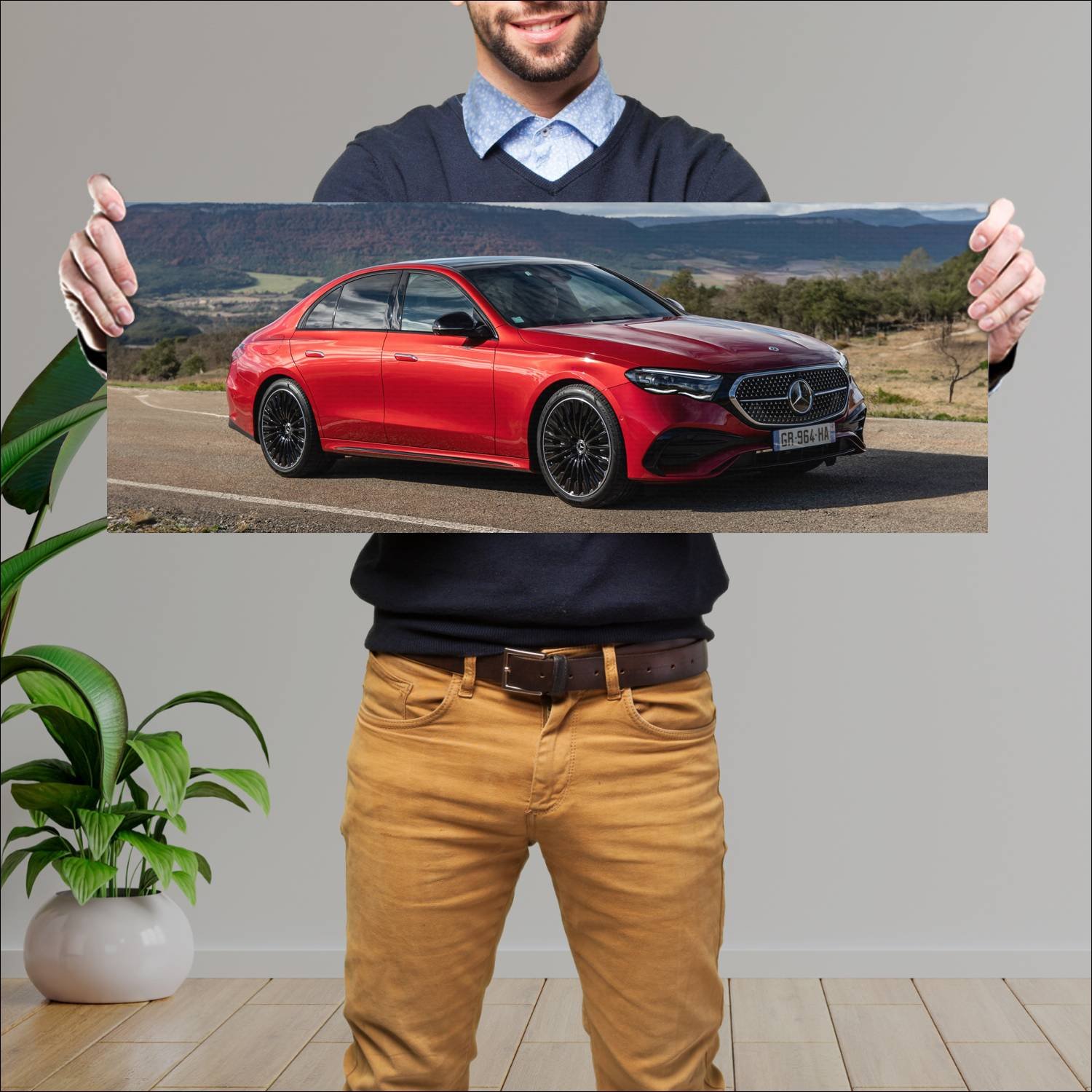 Cuadro grande 30x80cm 2023 mercedes benz e class a 737 Mercedes Benz