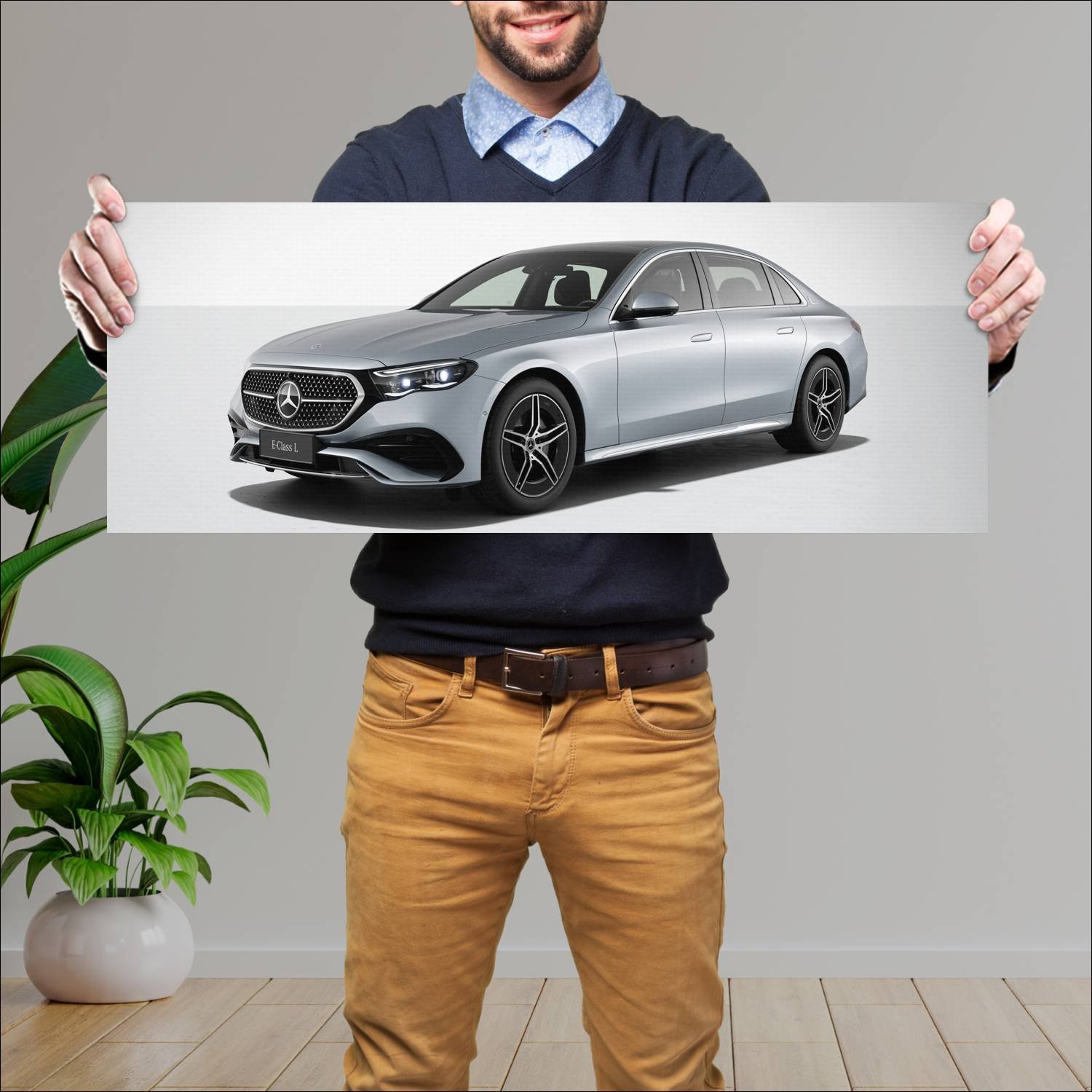 Cuadro grande 30x80cm 2023 mercedes benz e class a 738 Mercedes Benz