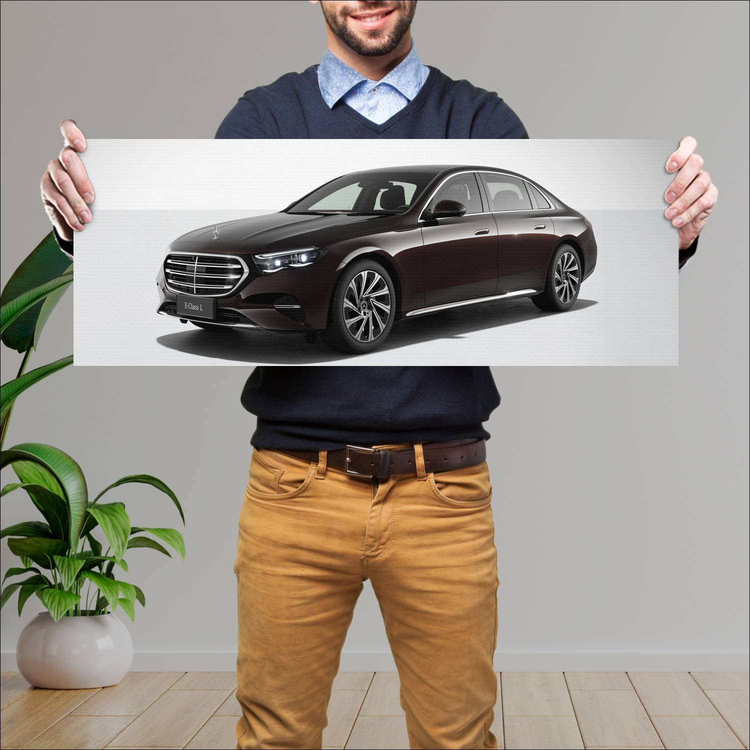 Cuadro grande 30x80cm 2023 mercedes benz e class l 741 Mercedes Benz