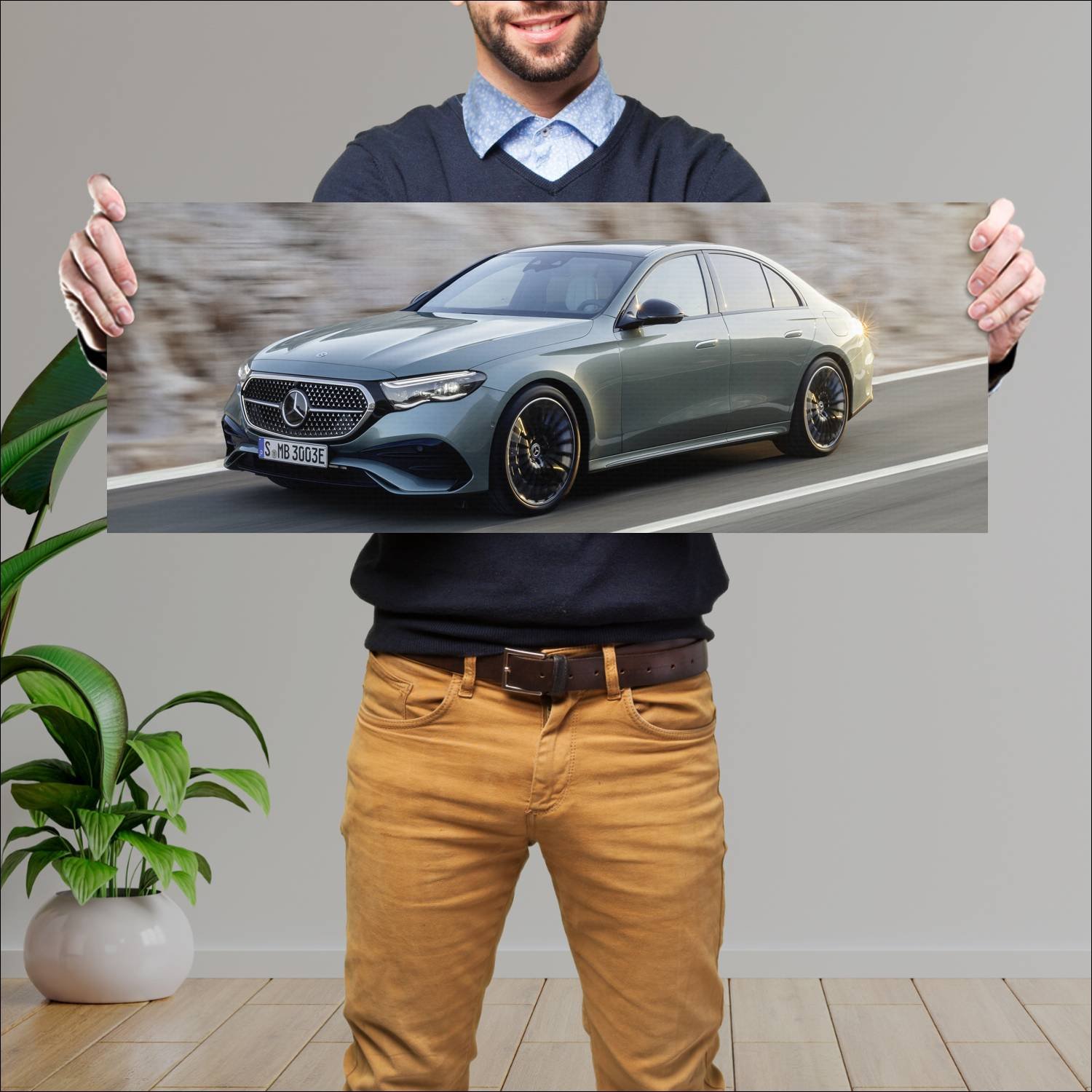 Cuadro grande 30x80cm 2023 mercedes benz e class p 743 Mercedes Benz