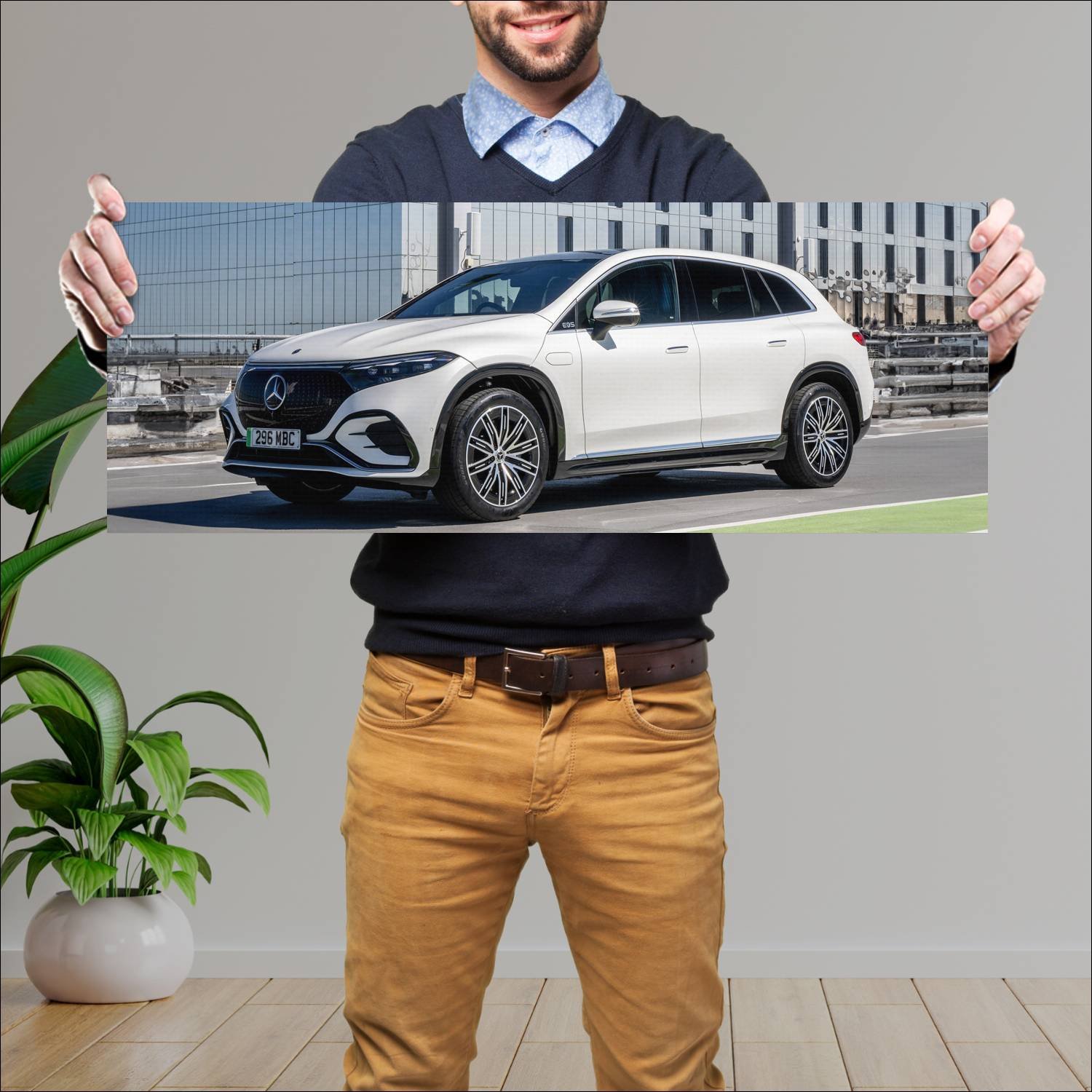 Cuadro grande 30x80cm 2023 mercedes benz eqs suv a 753 Mercedes Benz