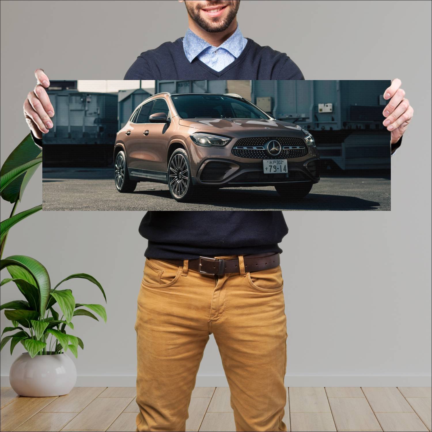Cuadro grande 30x80cm 2023 mercedes benz gla class 759 Mercedes Benz