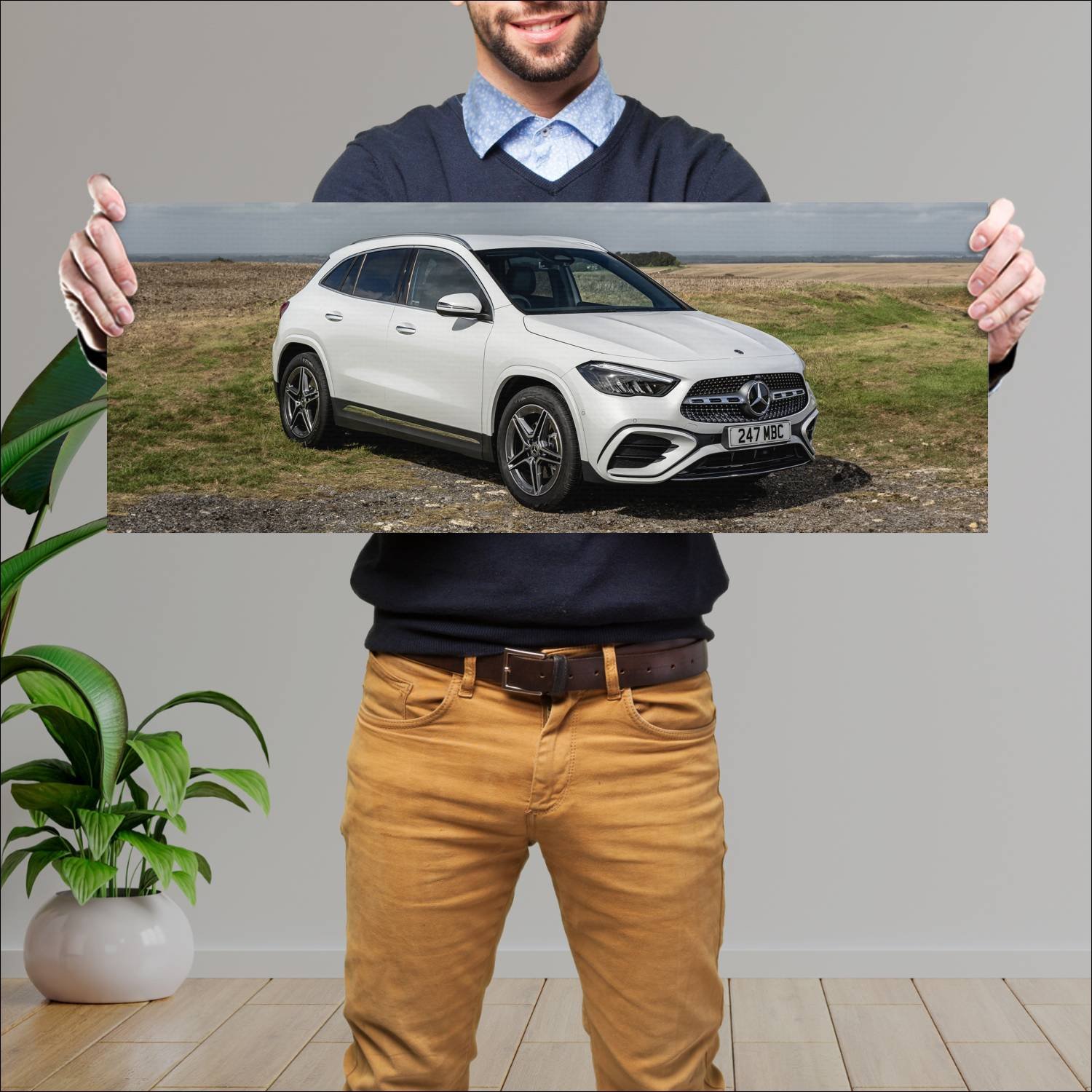 Cuadro grande 30x80cm 2023 mercedes benz gla class 760 Mercedes Benz
