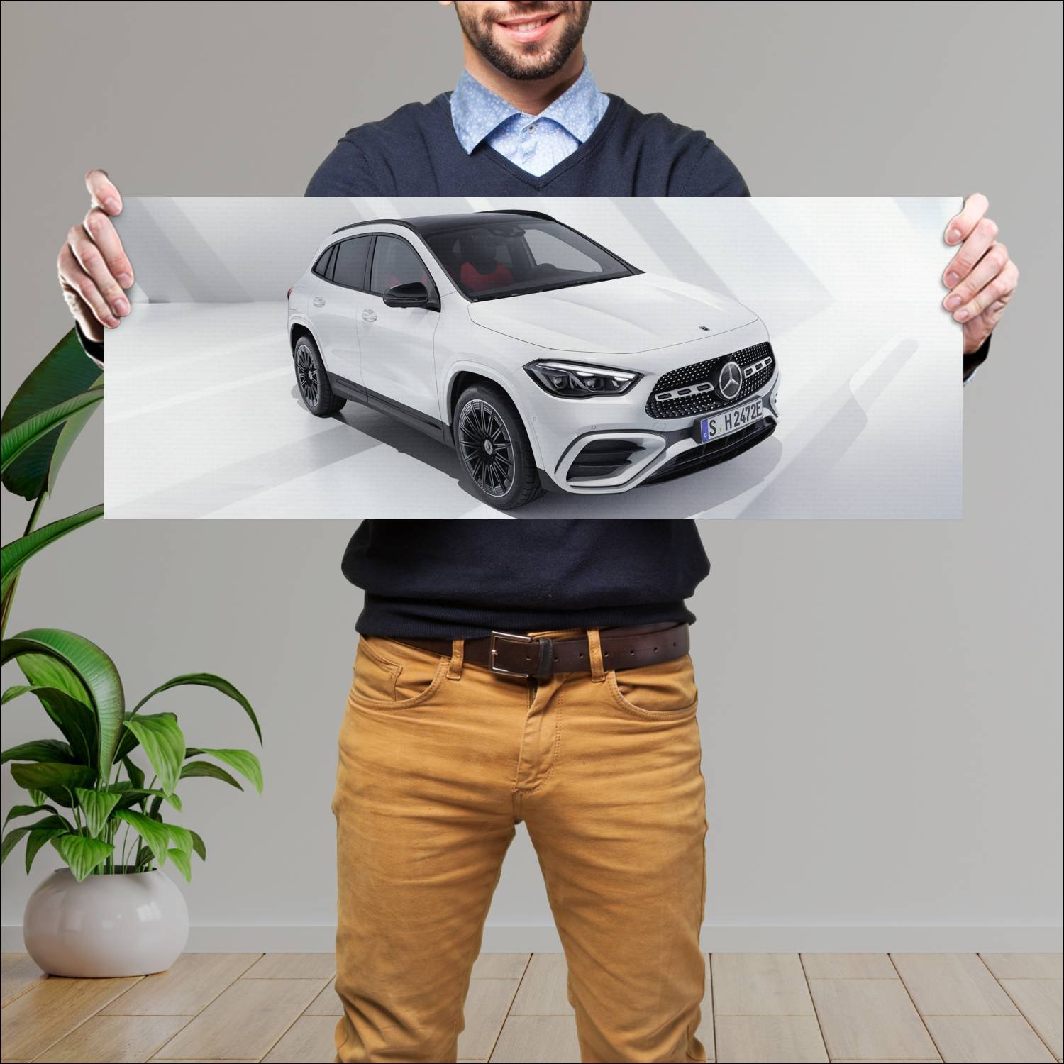 Cuadro grande 30x80cm 2023 mercedes benz gla class 761 Mercedes Benz