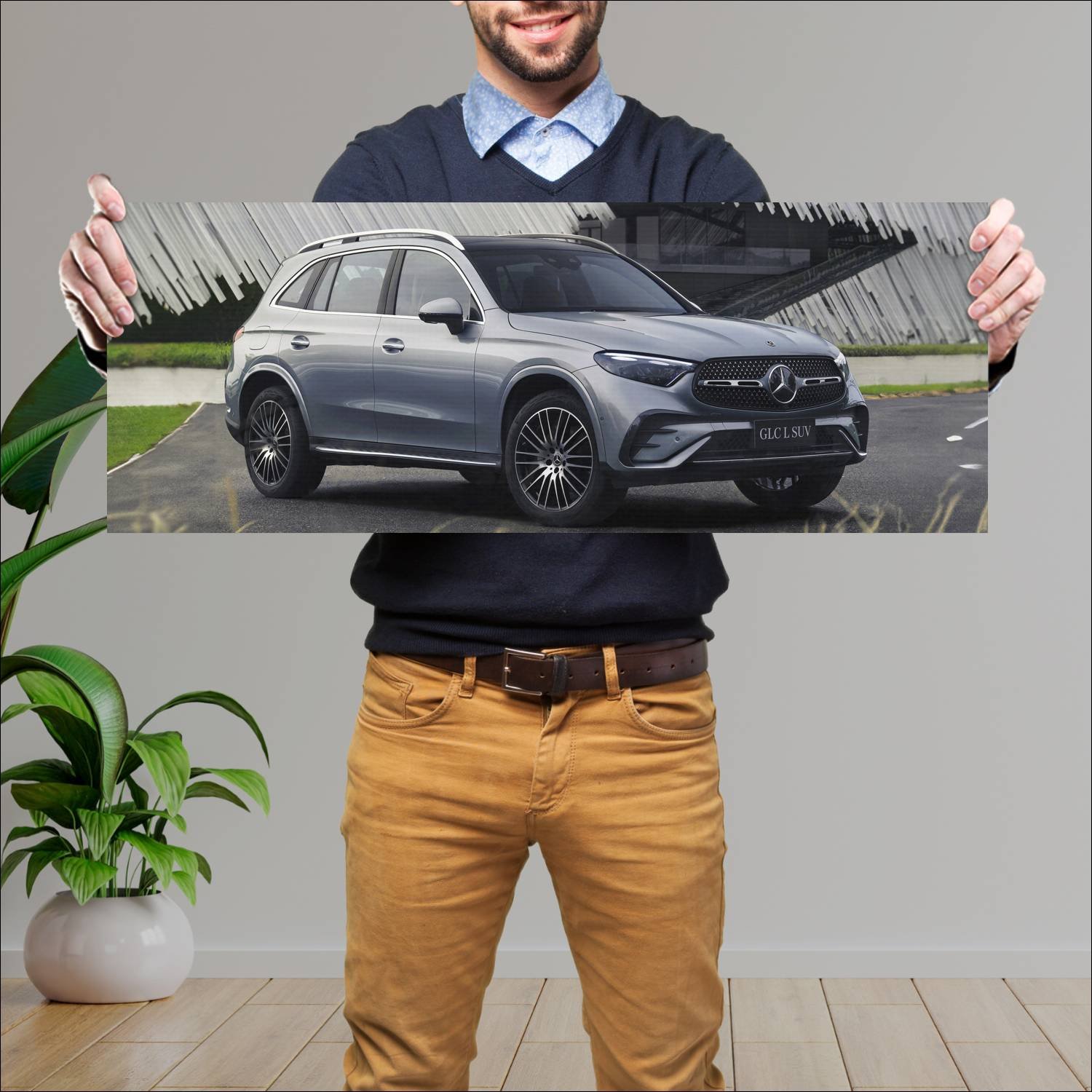 Cuadro grande 30x80cm 2023 mercedes benz glc class 766 Mercedes Benz