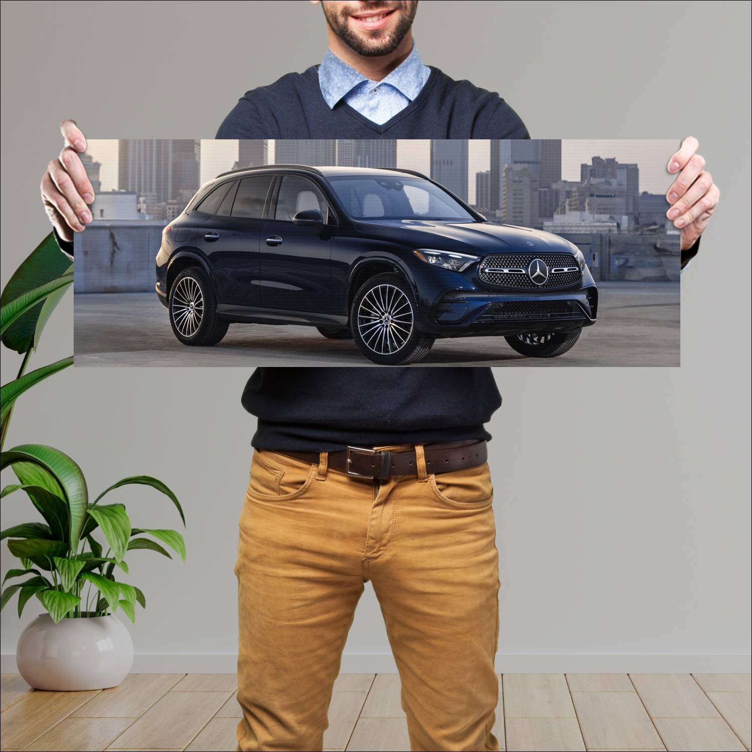 Cuadro grande 30x80cm 2023 mercedes benz glc class 767 Mercedes Benz