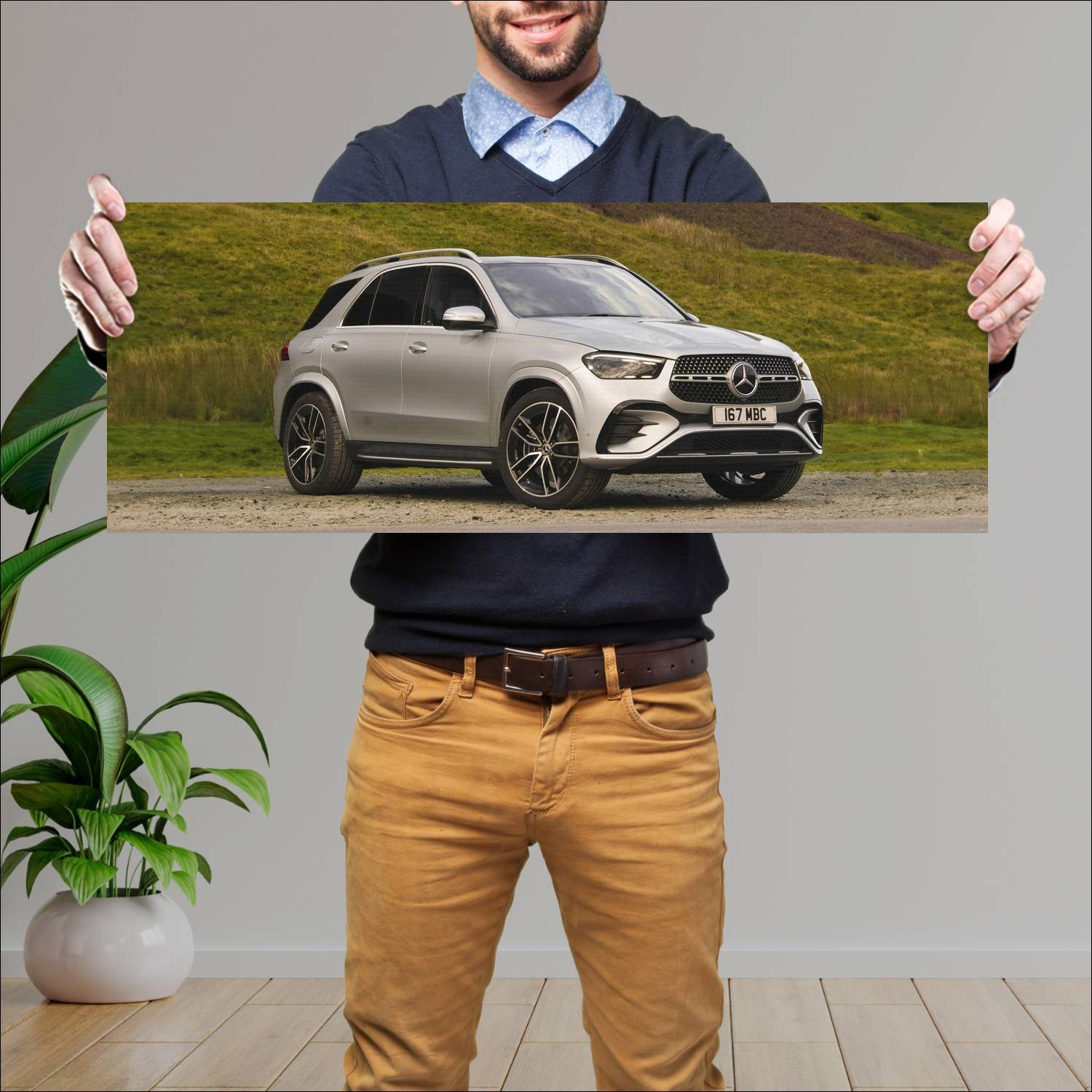 Cuadro grande 30x80cm 2023 mercedes benz gle class 774 Mercedes Benz
