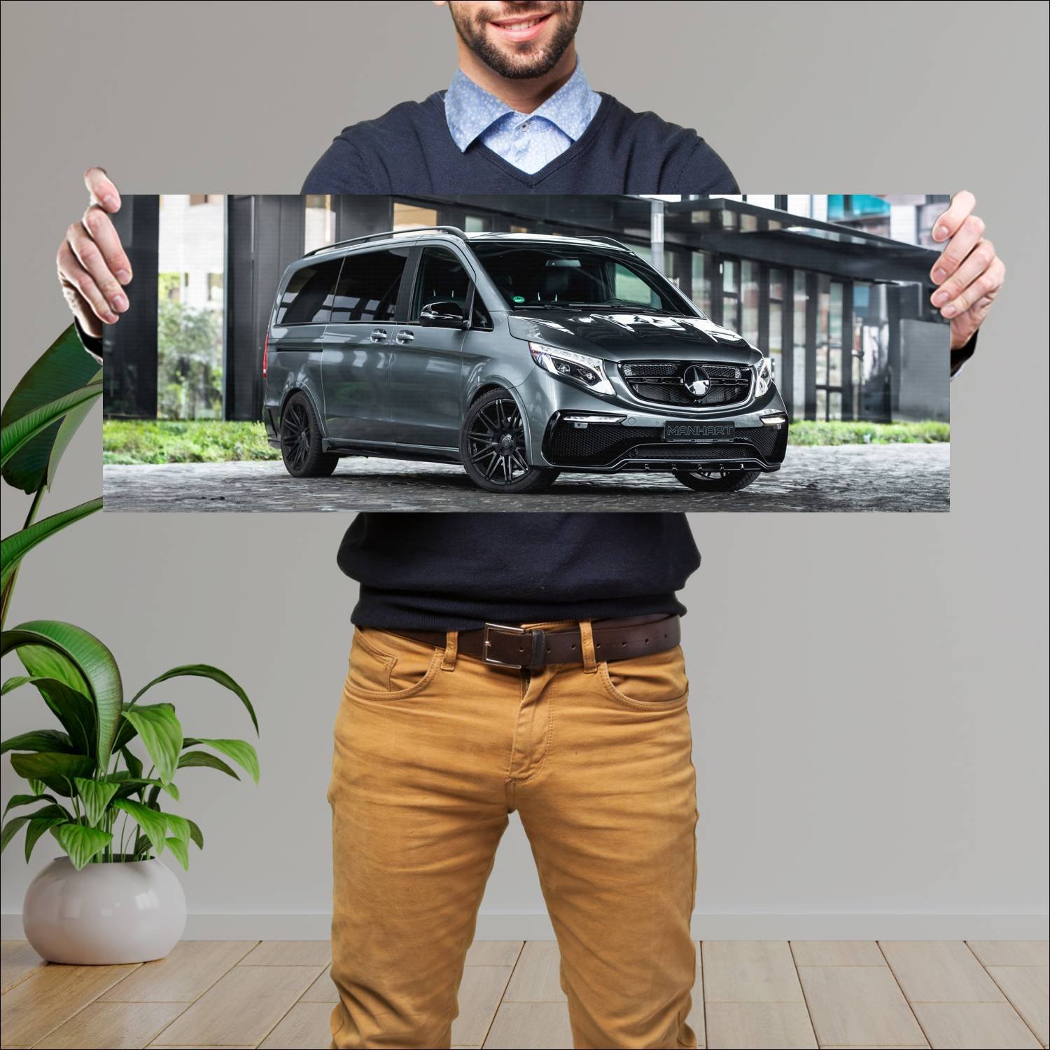 Cuadro grande 30x80cm 2023 mercedes benz v class b 776 Mercedes Benz