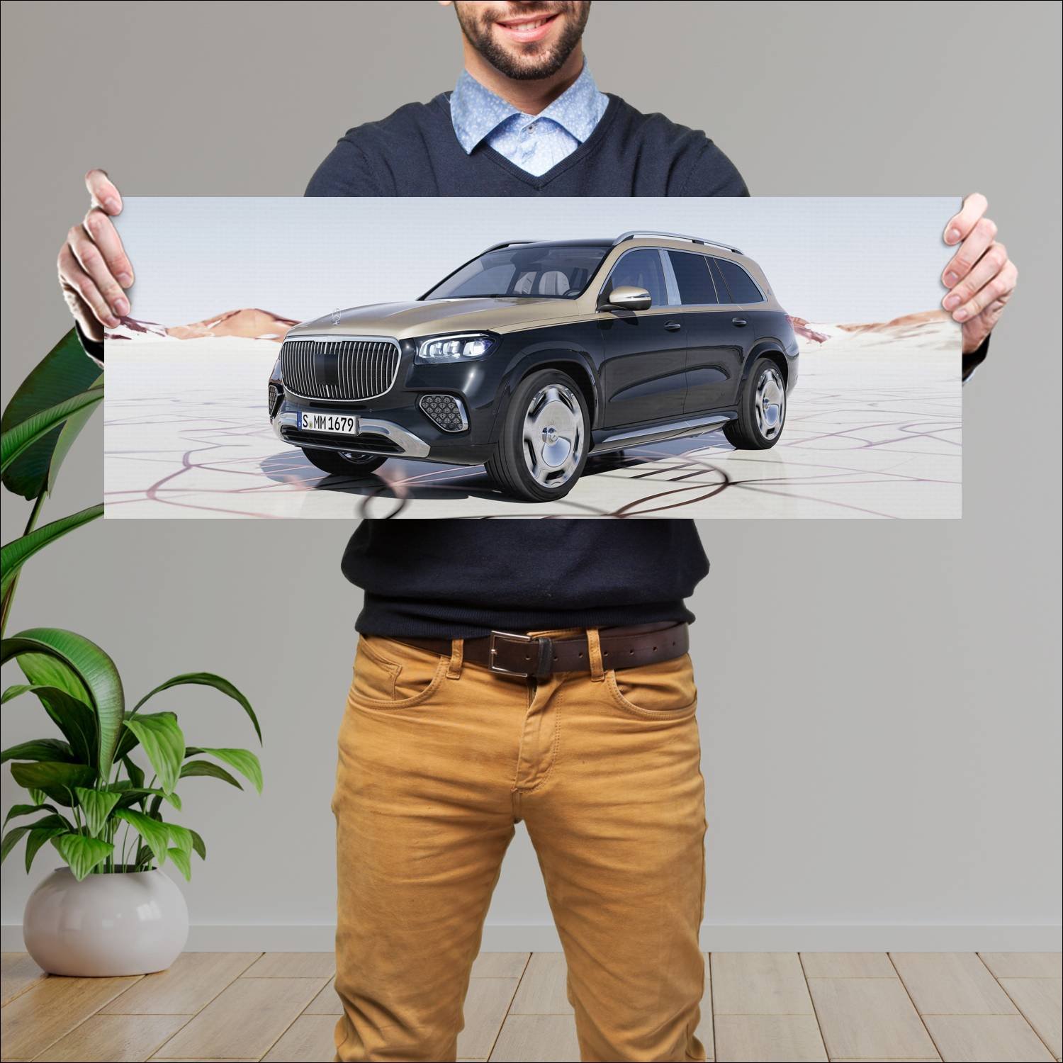 Cuadro grande 30x80cm 2023 mercedes maybach gls cl 782 Mercedes Benz