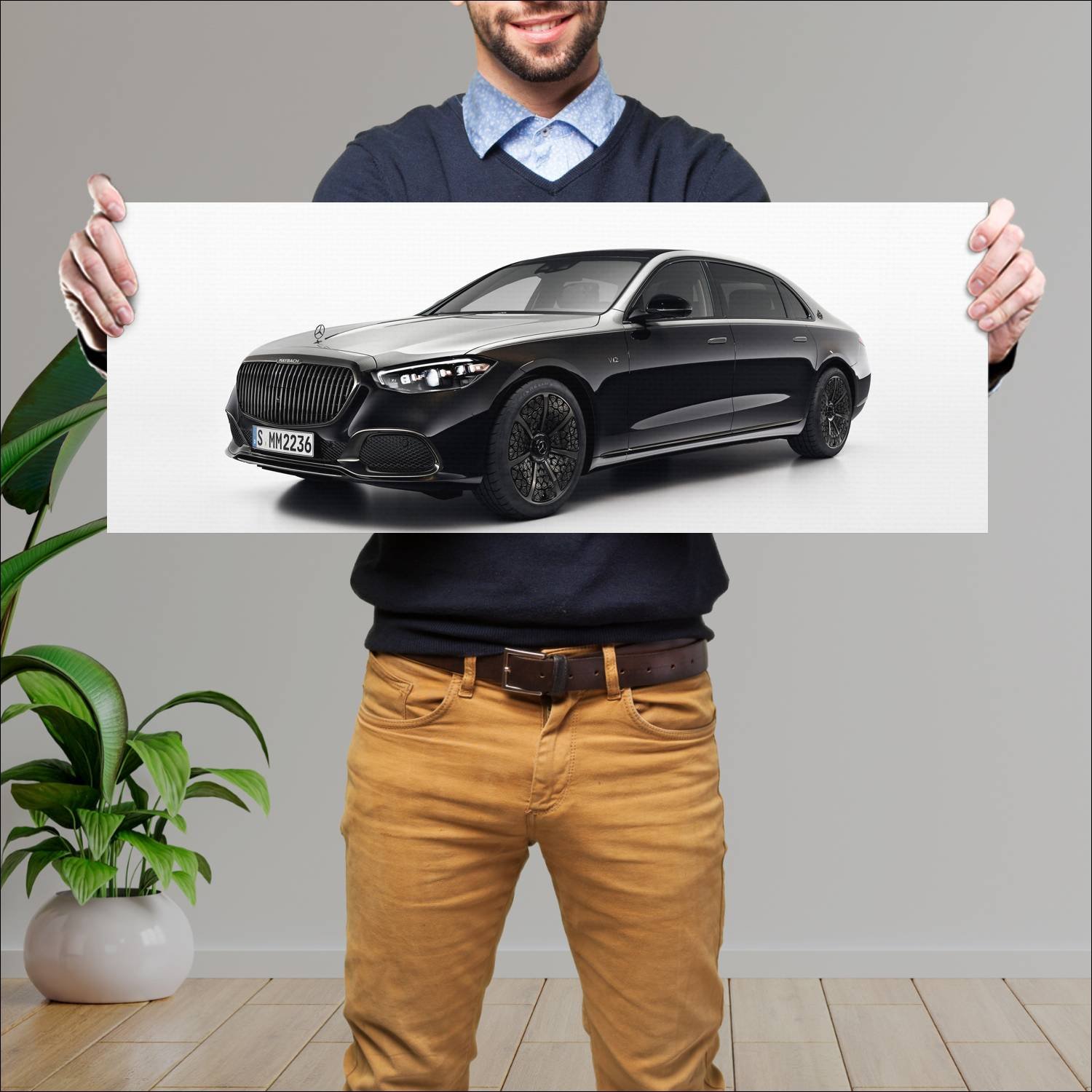 Cuadro grande 30x80cm 2023 mercedes maybach s clas 784 Mercedes Benz