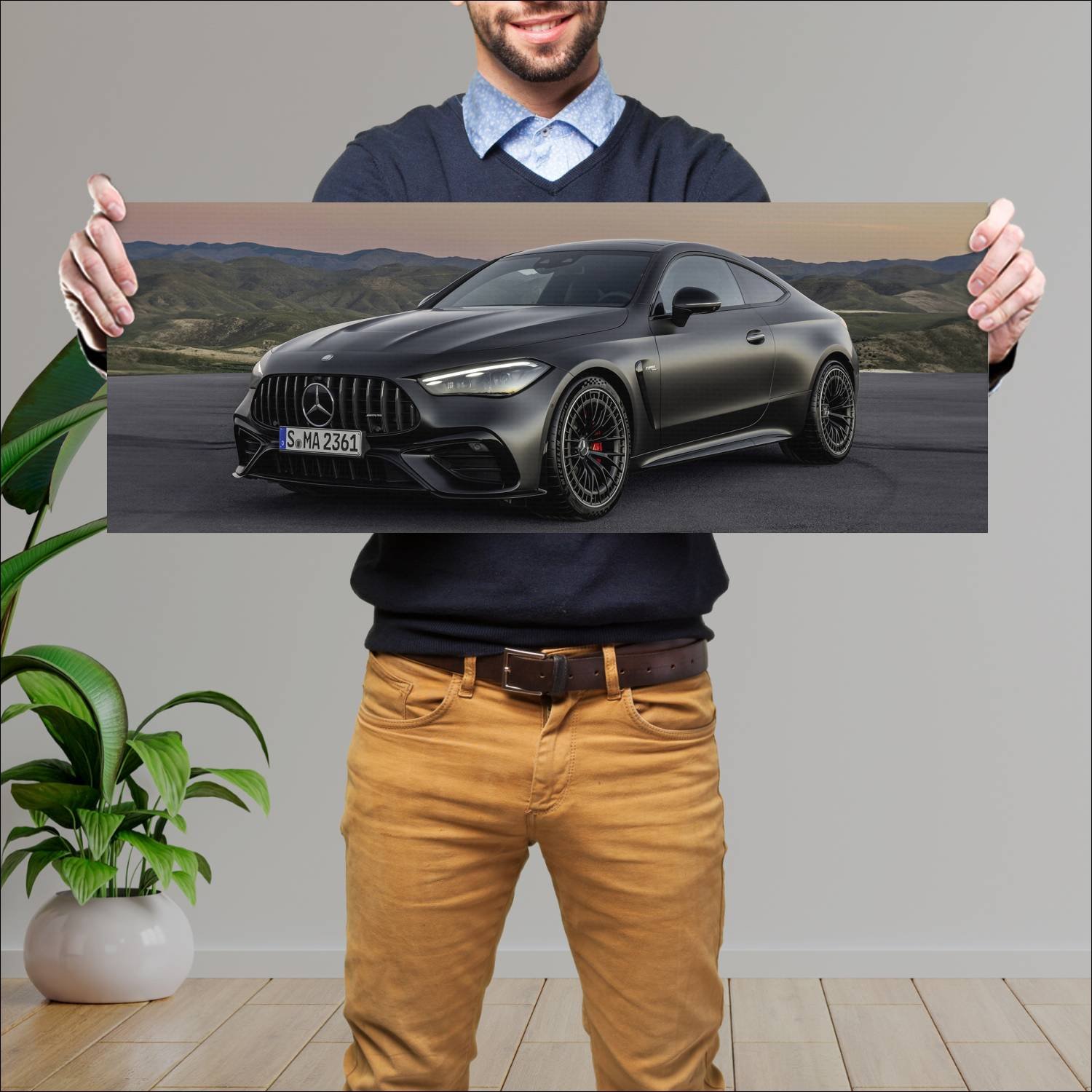 Cuadro grande 30x80cm 2024 mercedes amg cle 53 cou 787 Mercedes Benz
