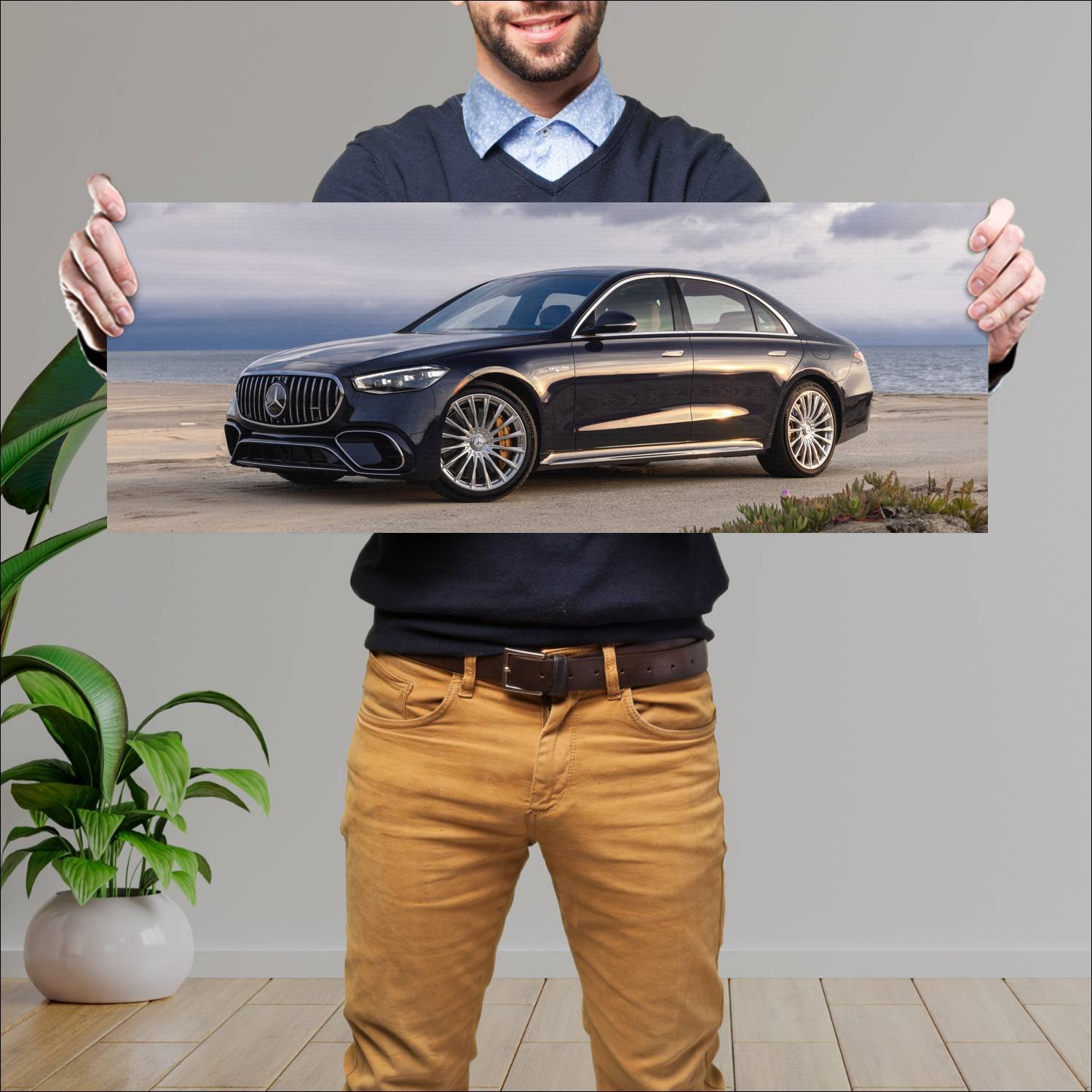 Cuadro grande 30x80cm 2024 mercedes amg s 63 e per 790 Mercedes Benz