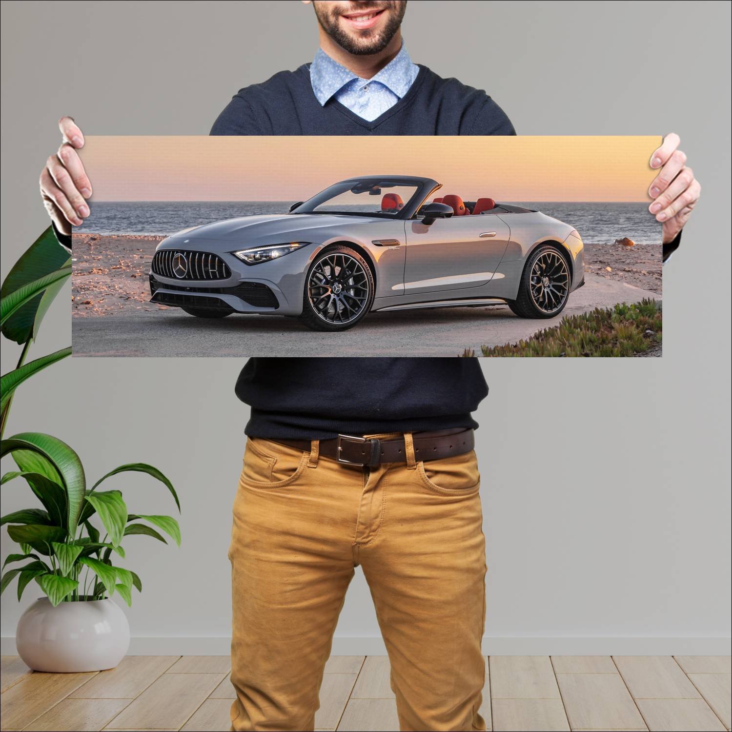 Cuadro grande 30x80cm 2024 mercedes amg sl 43 us 1 791 Mercedes Benz