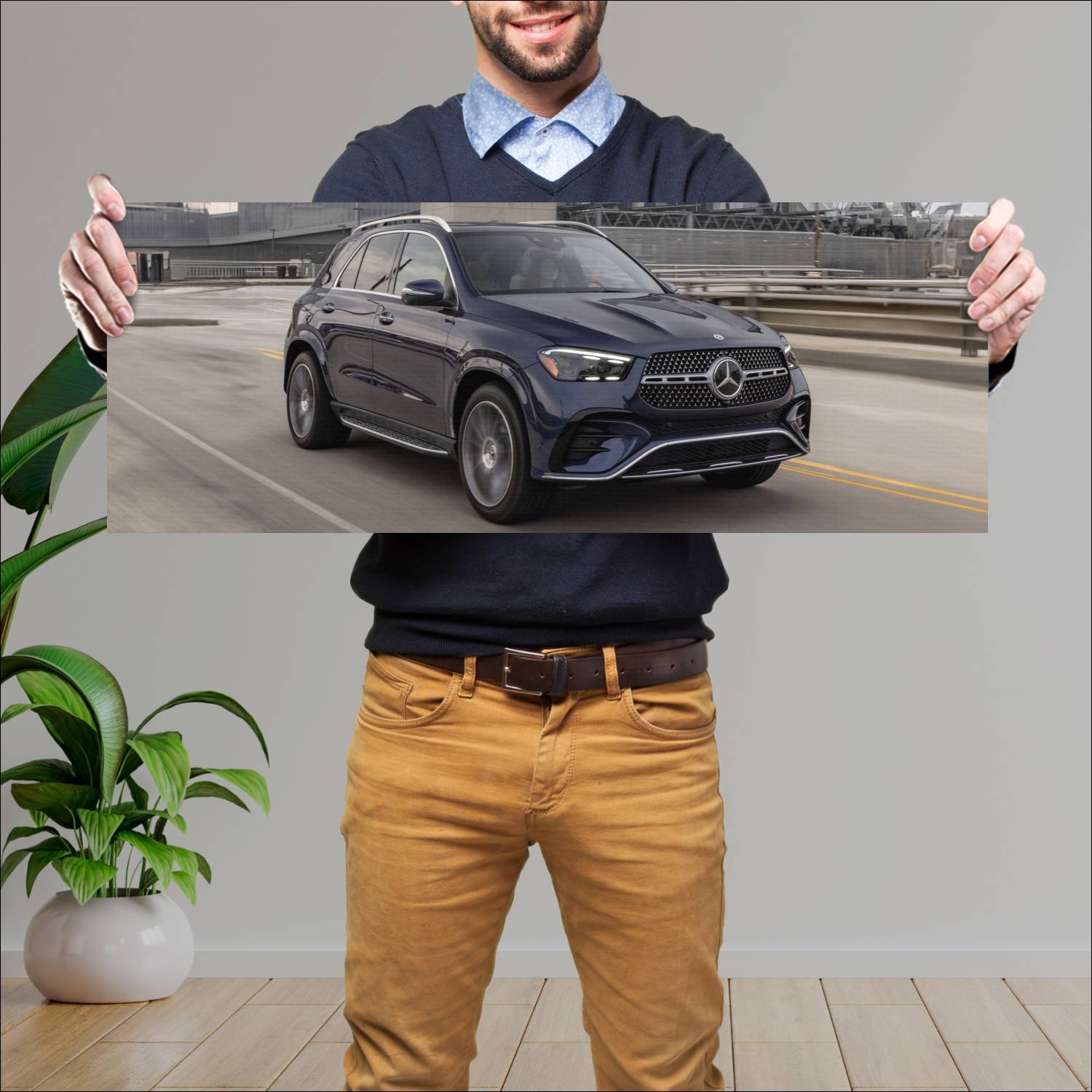 Cuadro grande 30x80cm 2024 mercedes benz gle class 793 Mercedes Benz