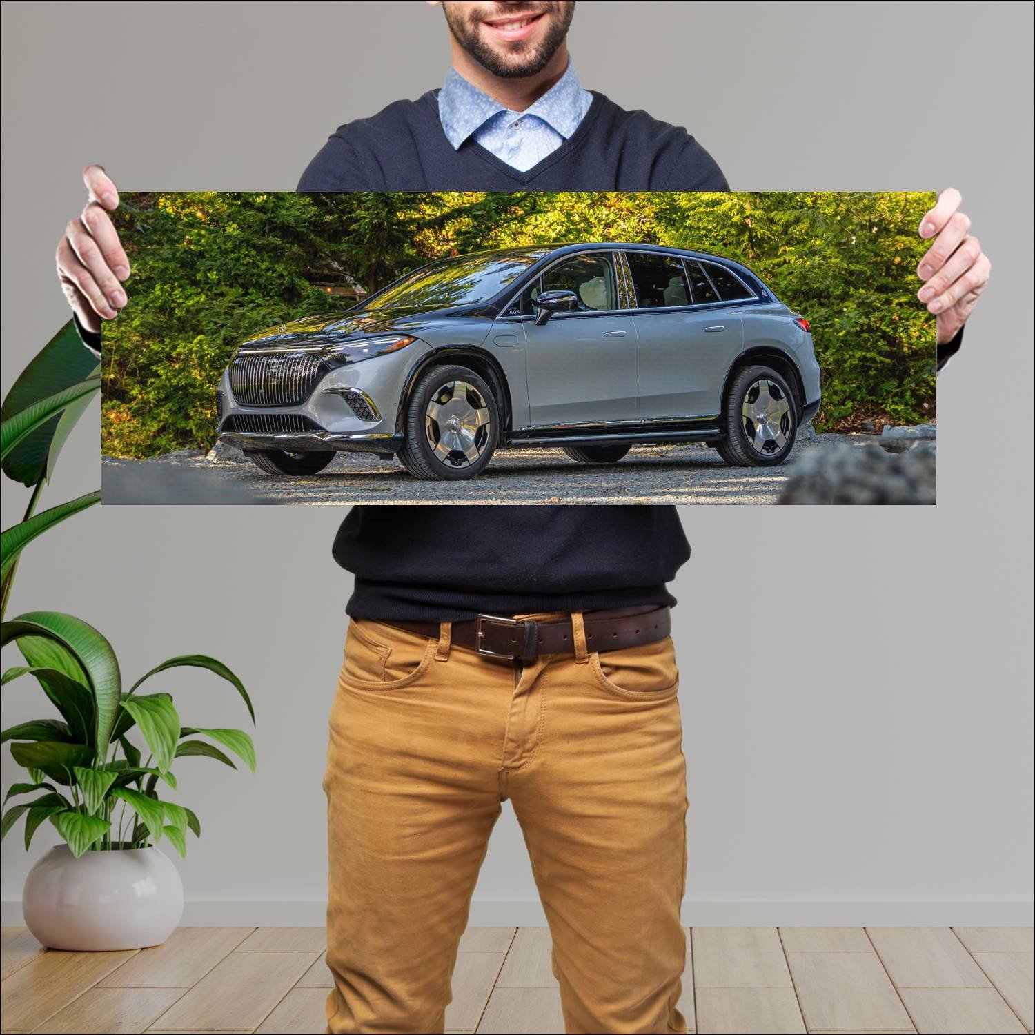 Cuadro grande 30x80cm 2024 mercedes maybach eqs su 795 Mercedes Benz