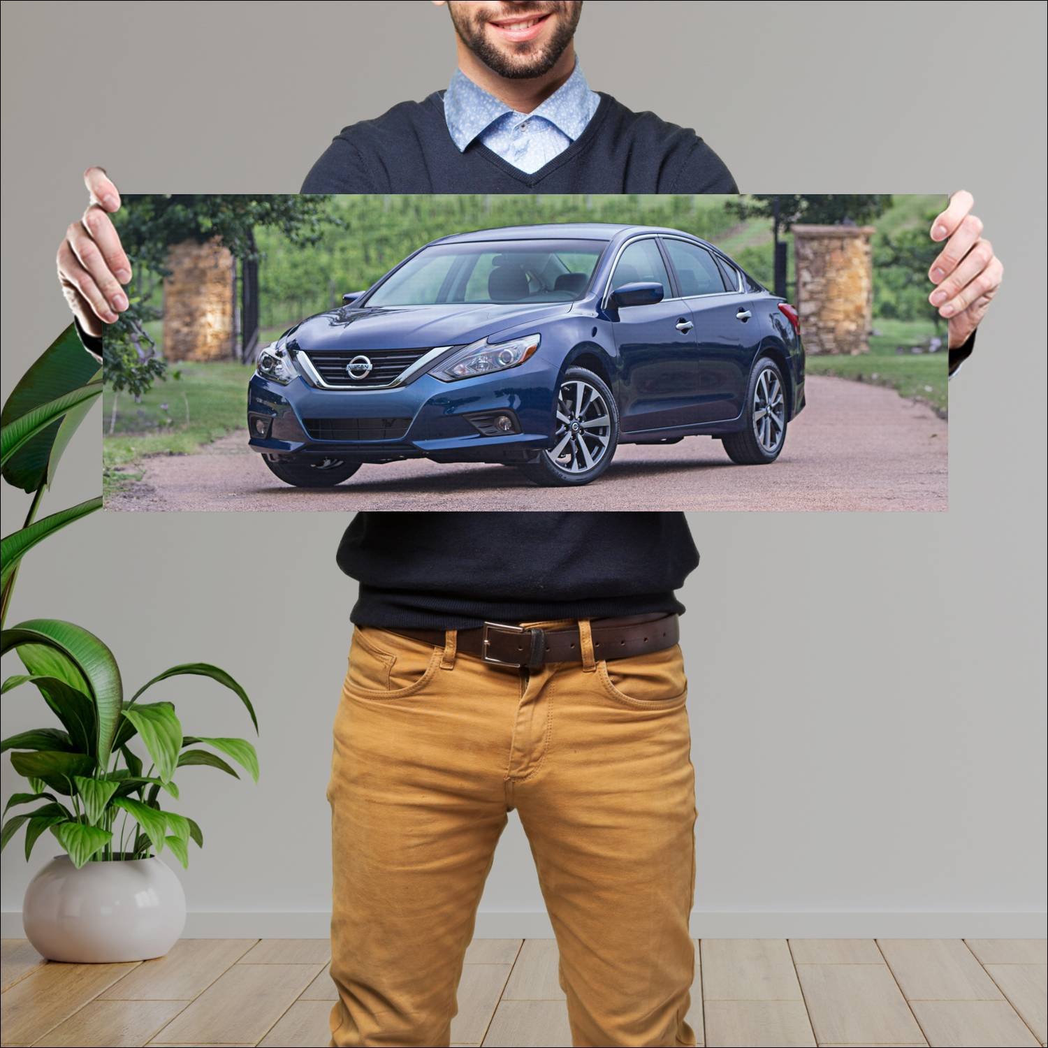 Cuadro grande 30x80cm 2016 nissan altima sr auto 122 Nissan