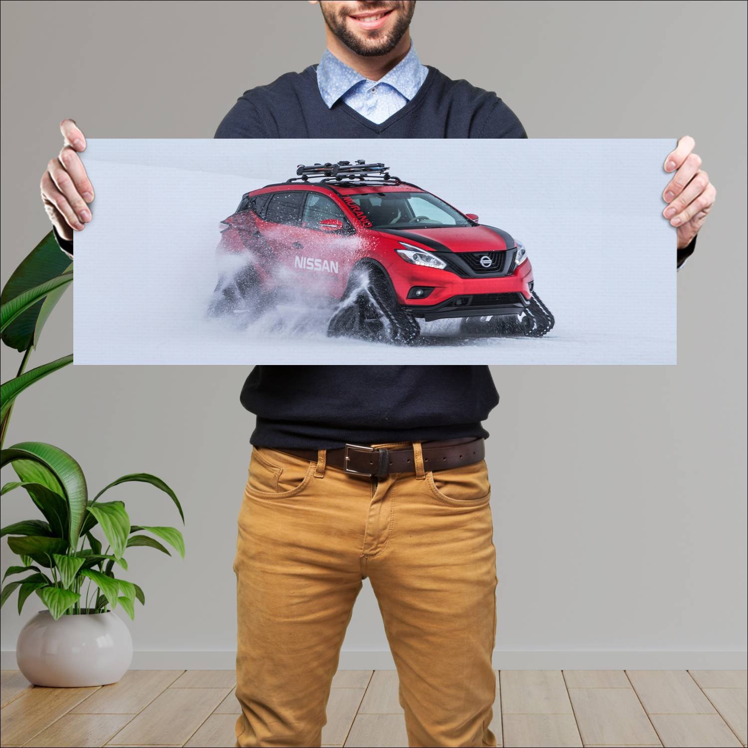 Cuadro grande 30x80cm 2016 nissan murano winter wa 129 Nissan
