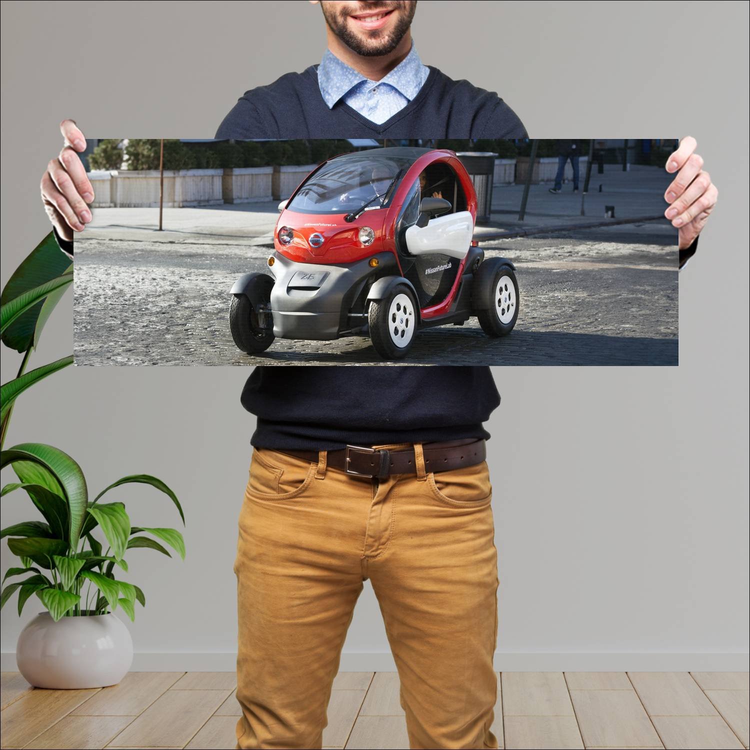 Cuadro grande 30x80cm 2016 nissan new mobility con 133 Nissan