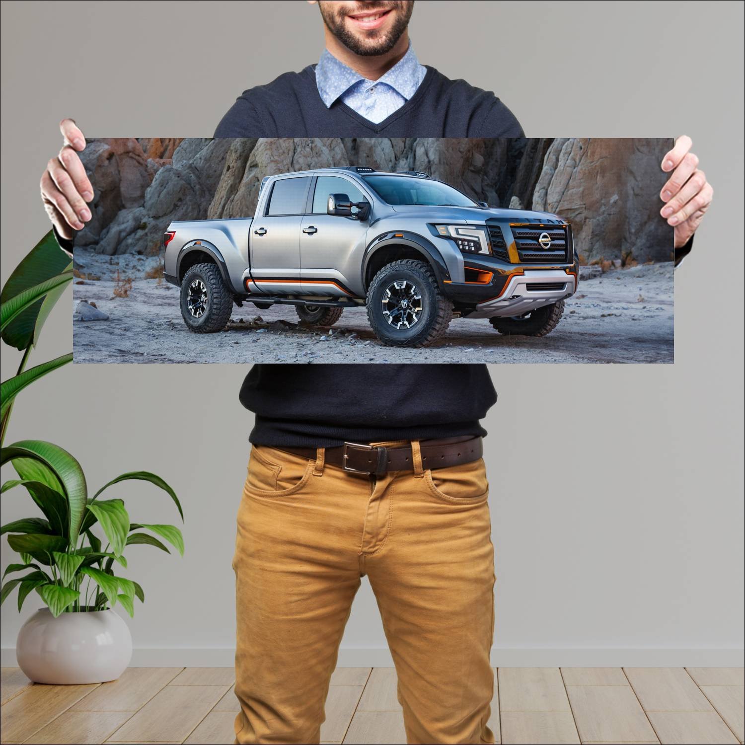 Cuadro grande 30x80cm 2016 nissan titan warrior co 138 Nissan