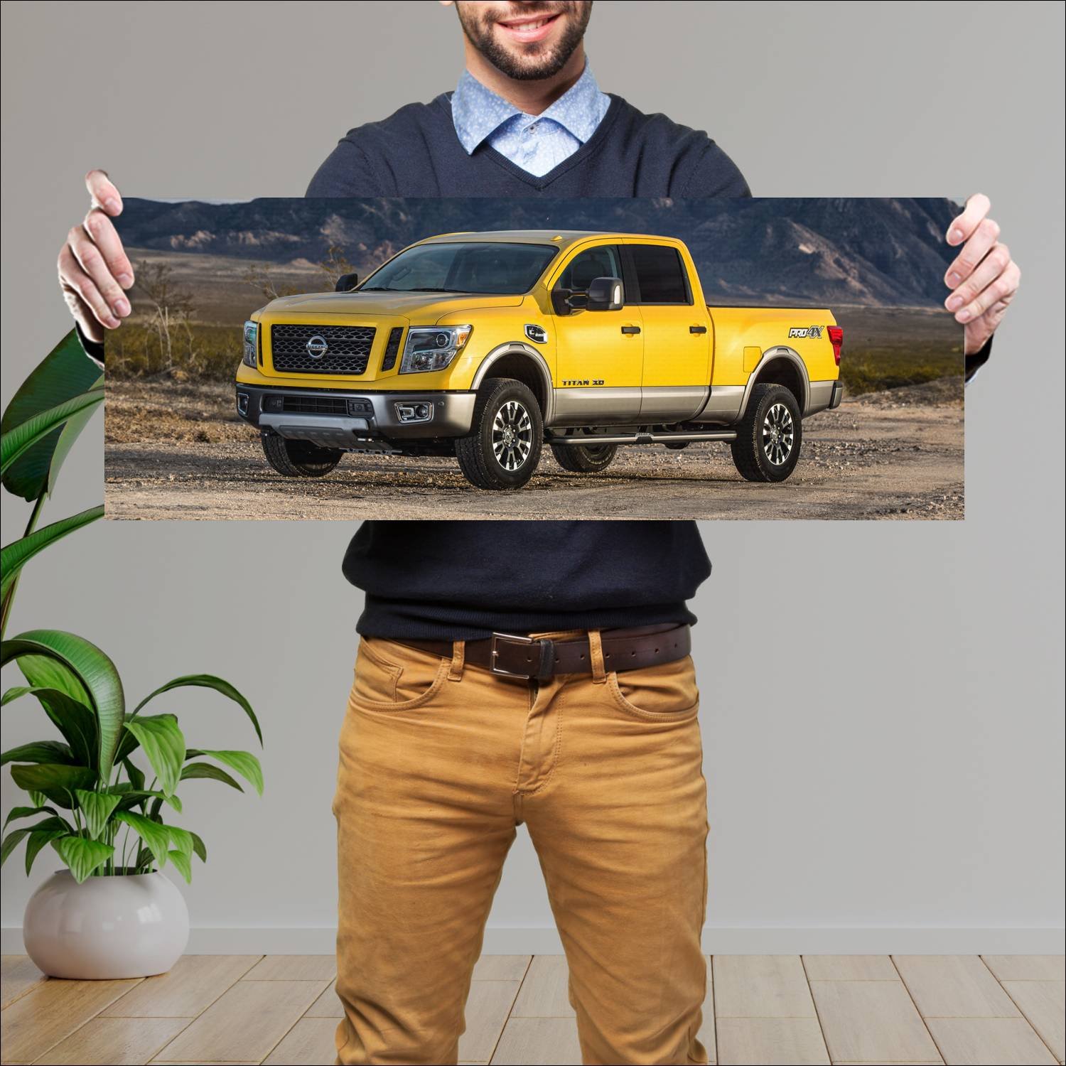 Cuadro grande 30x80cm 2016 nissan titan xd pro 4x 141 Nissan