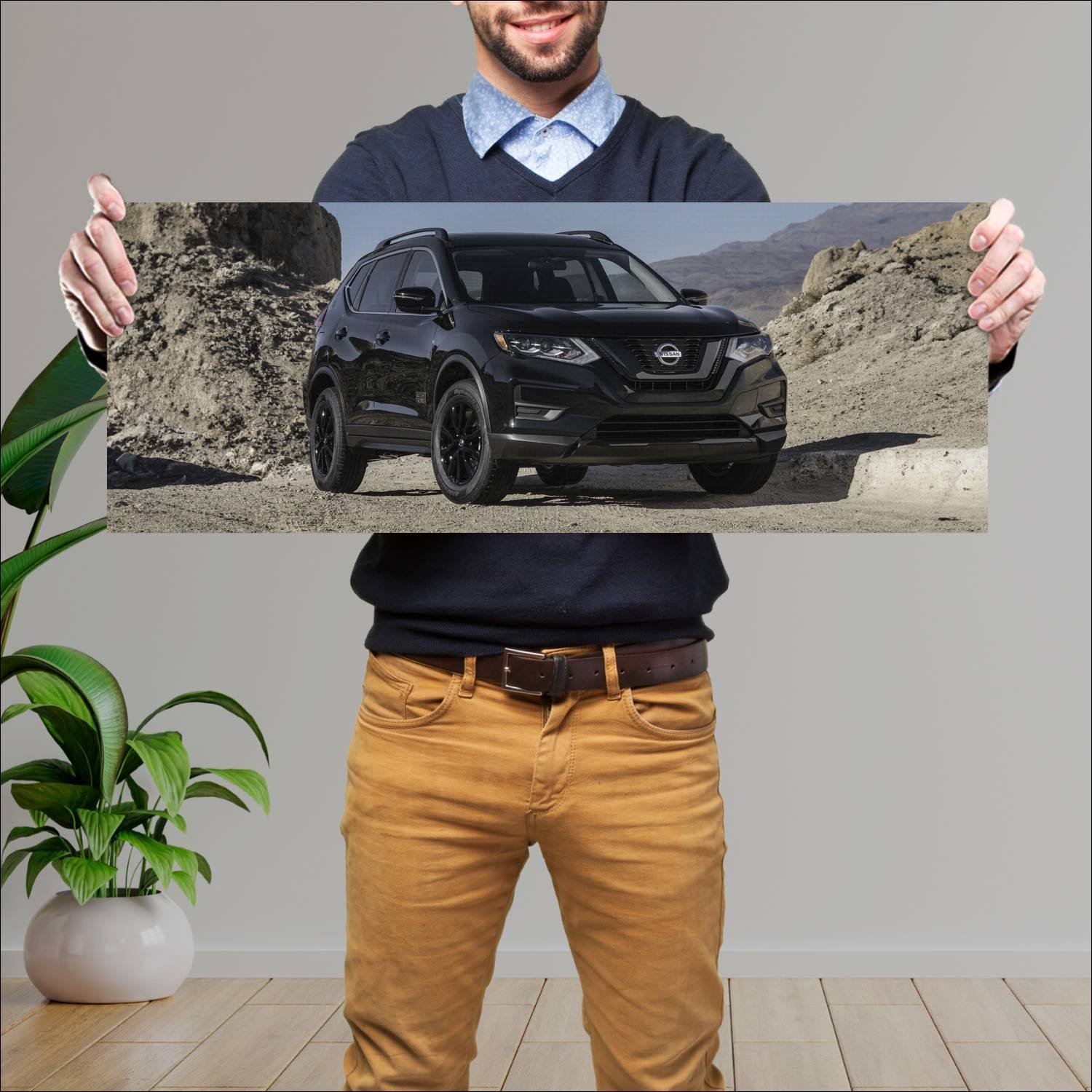 Cuadro grande 30x80cm 2017 nissan rogue one star w 162 Nissan