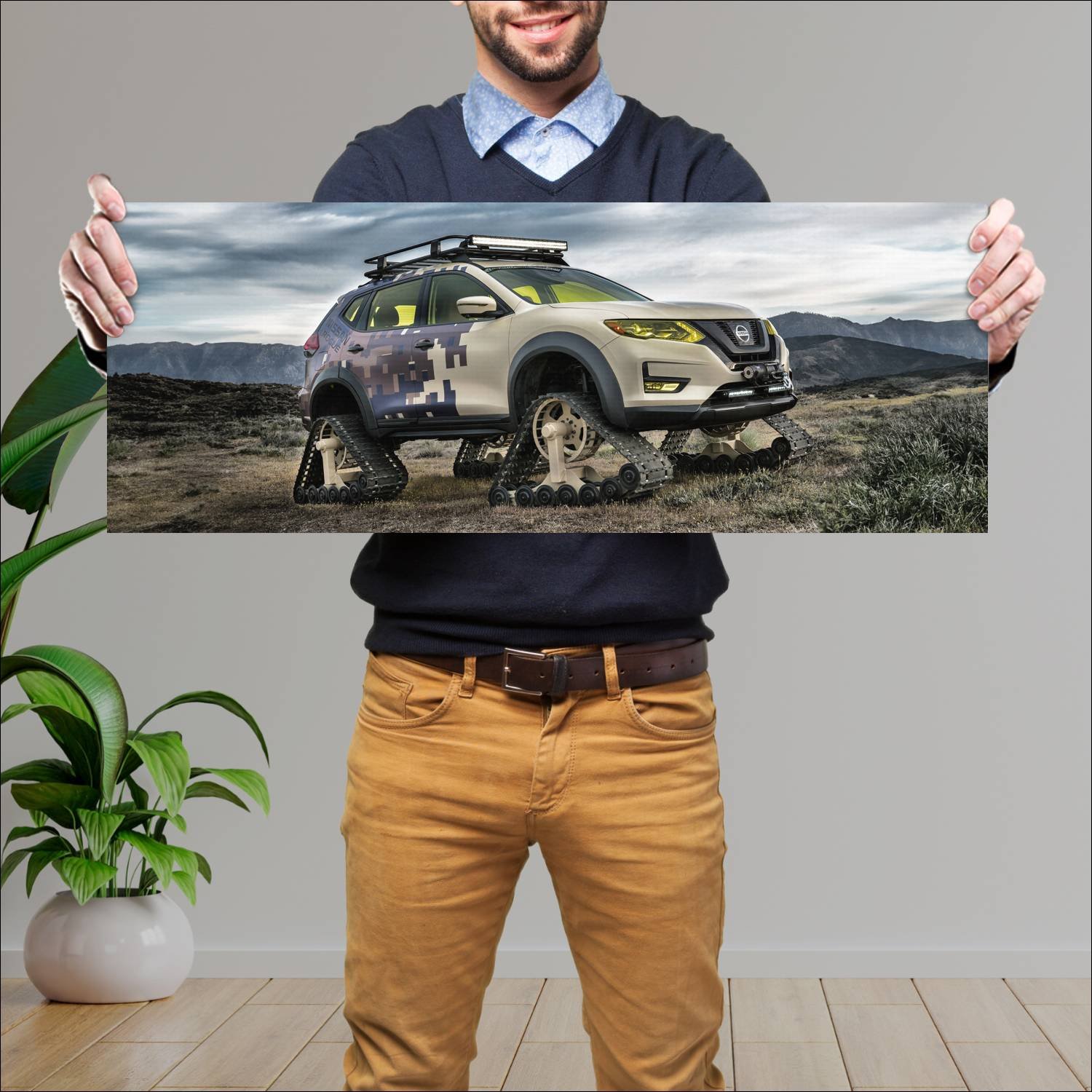 Cuadro grande 30x80cm 2017 nissan rogue trail warr 167 Nissan