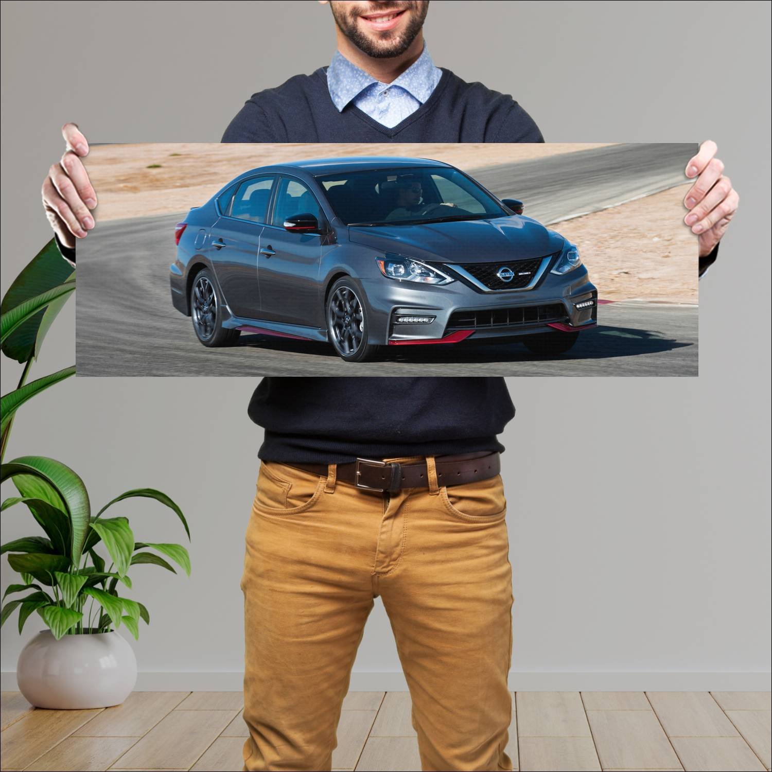 Cuadro grande 30x80cm 2017 nissan sentra nismo 589 169 Nissan