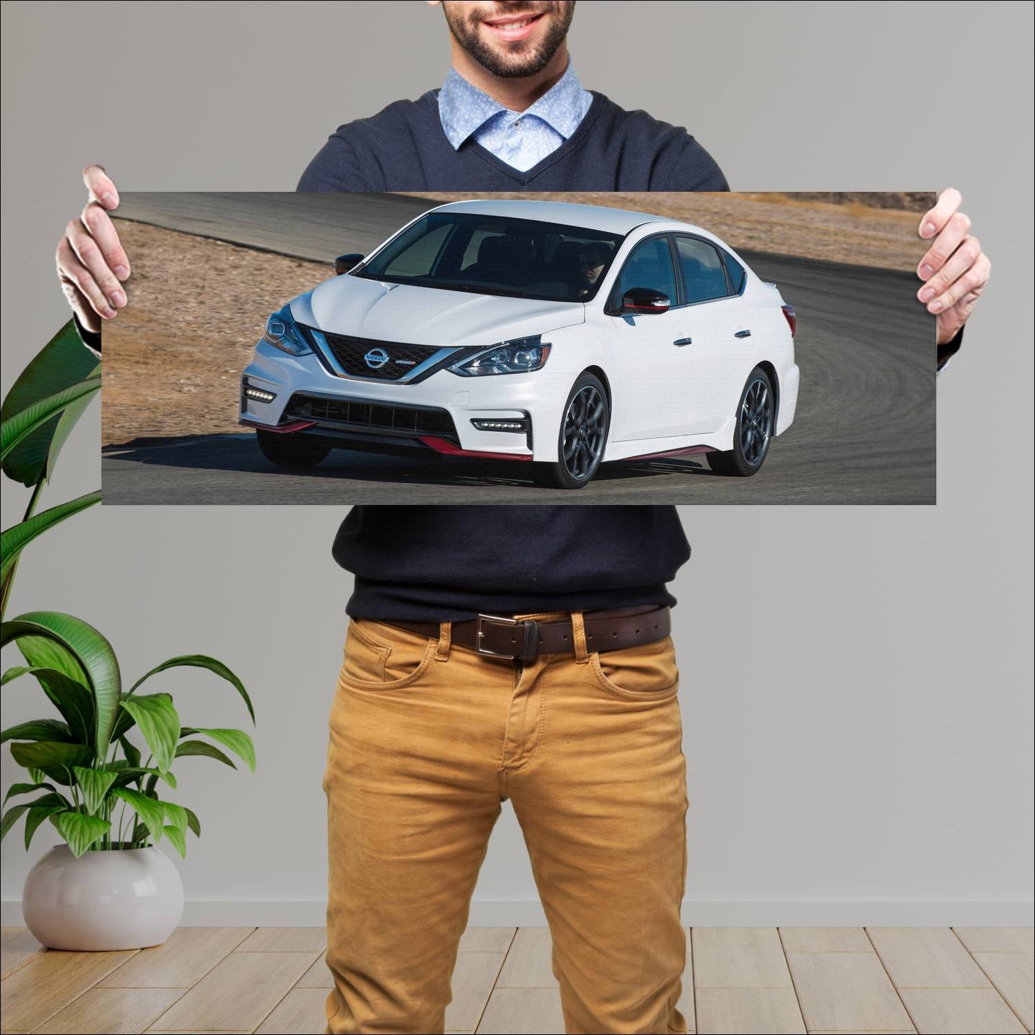 Cuadro grande 30x80cm 2017 nissan sentra nismo 589 170 Nissan