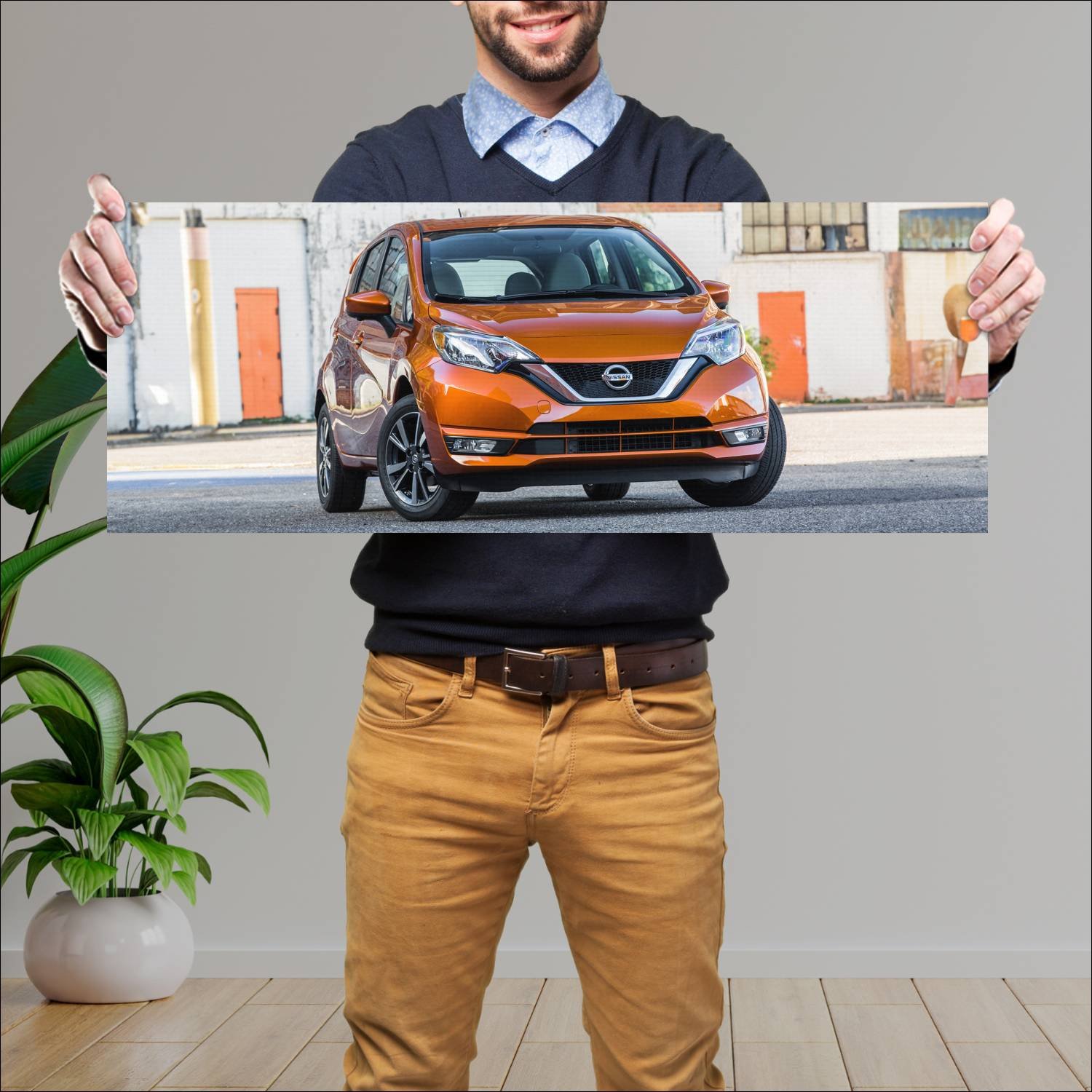 Cuadro grande 30x80cm 2017 nissan versa note sl 58 179 Nissan