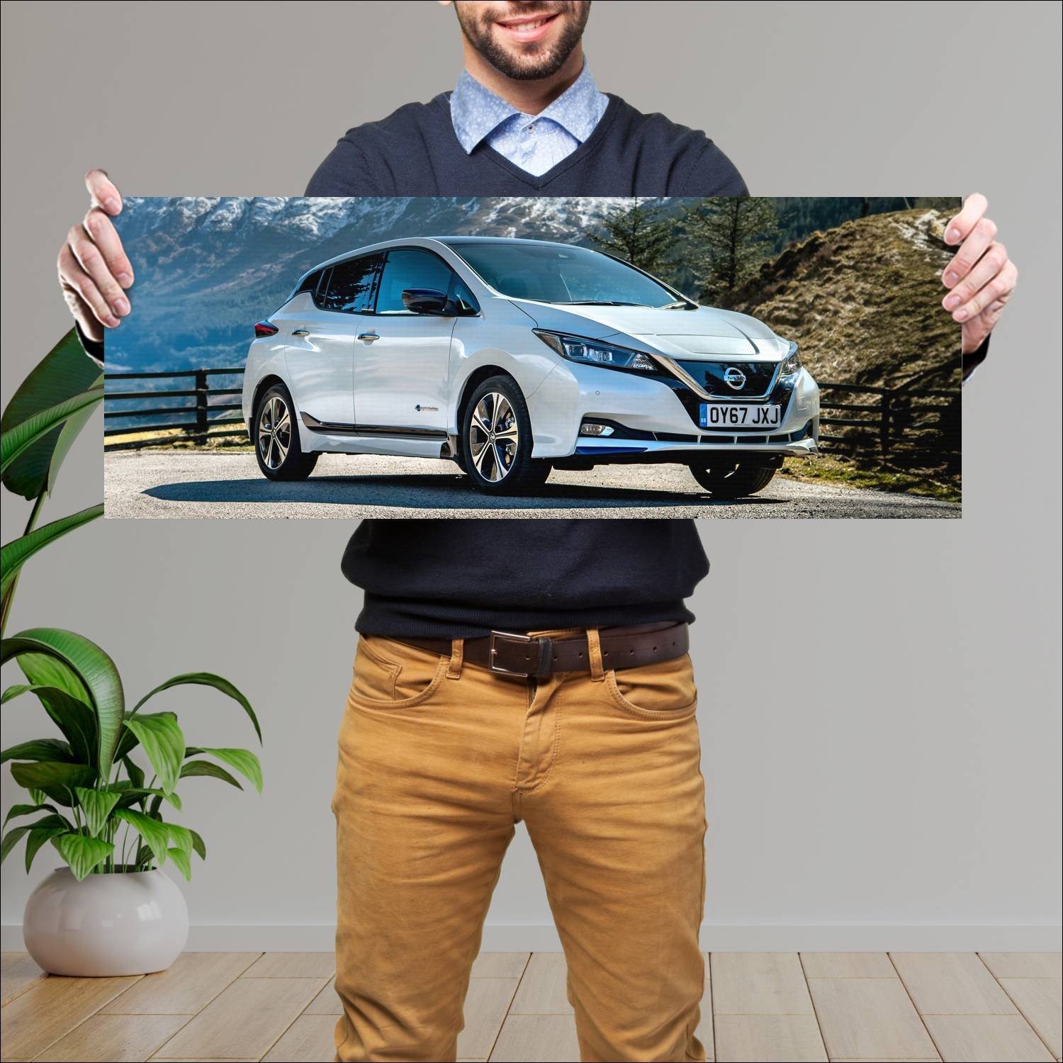 Cuadro grande 30x80cm 2018 nissan leaf dynamic pac 196 Nissan