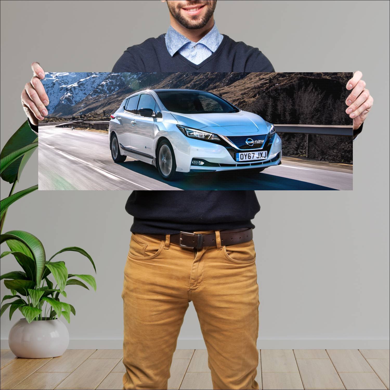 Cuadro grande 30x80cm 2018 nissan leaf dynamic pac 197 Nissan