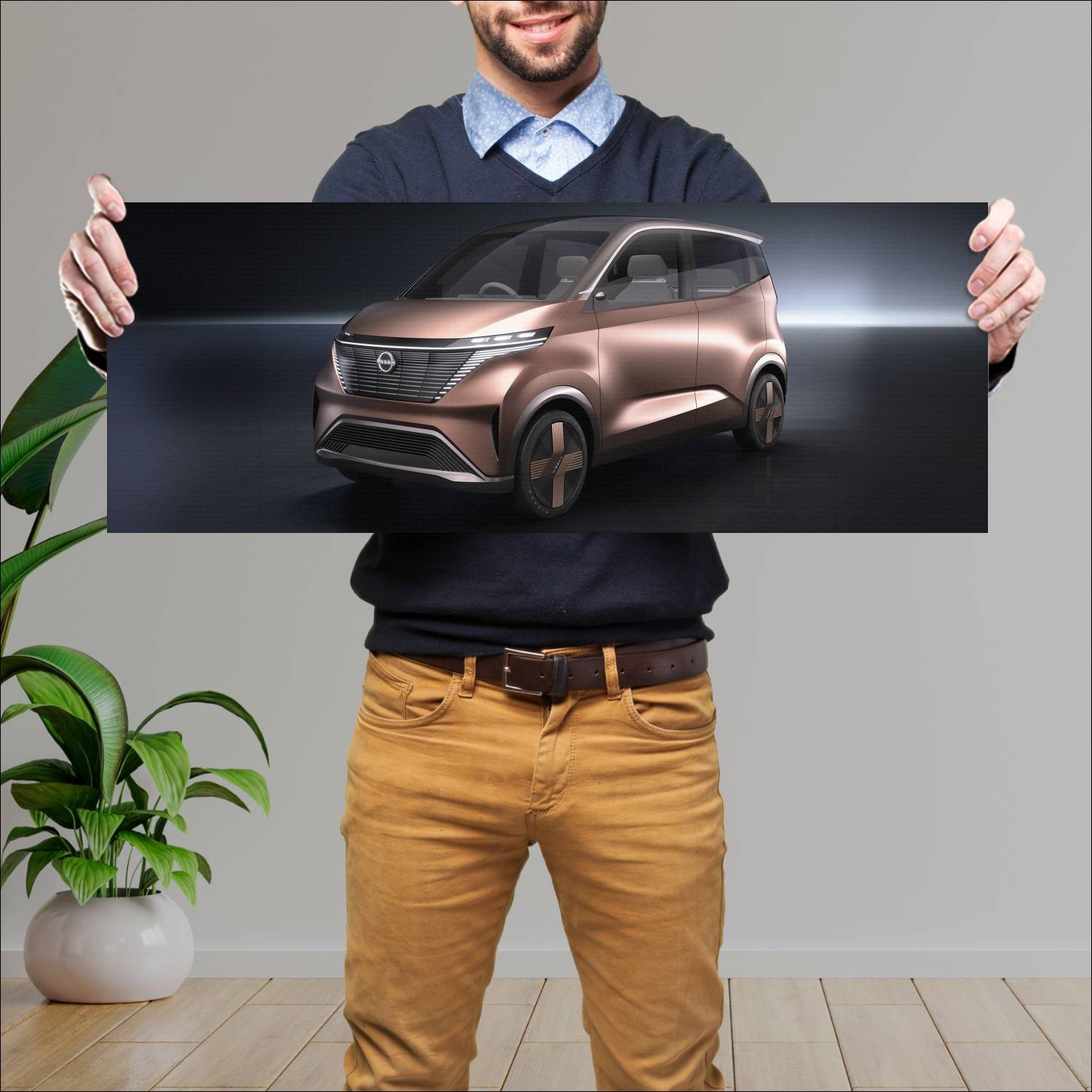 Cuadro grande 30x80cm 2019 nissan imk concept Nissan
