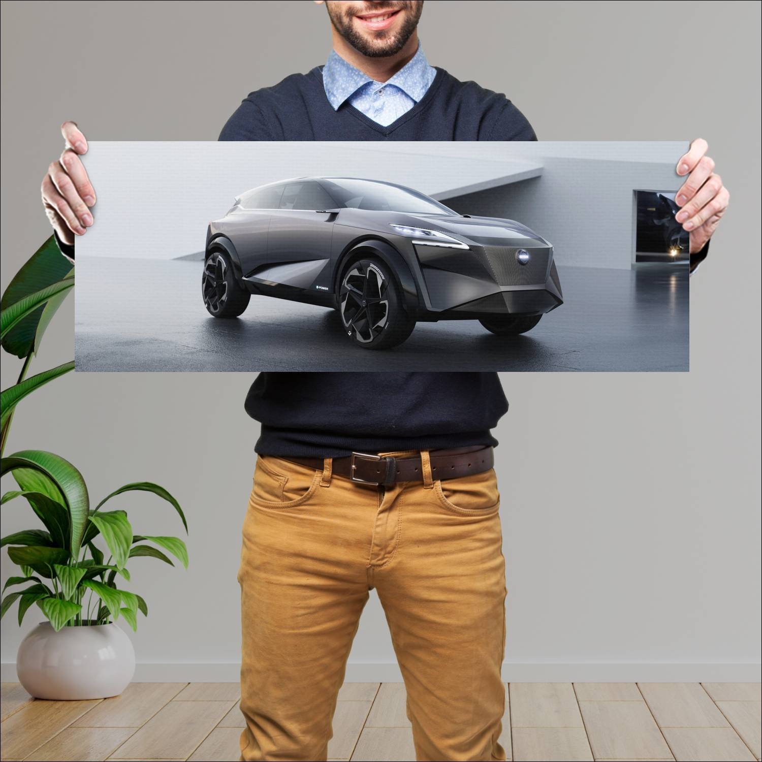 Cuadro grande 30x80cm 2019 nissan imq concept Nissan