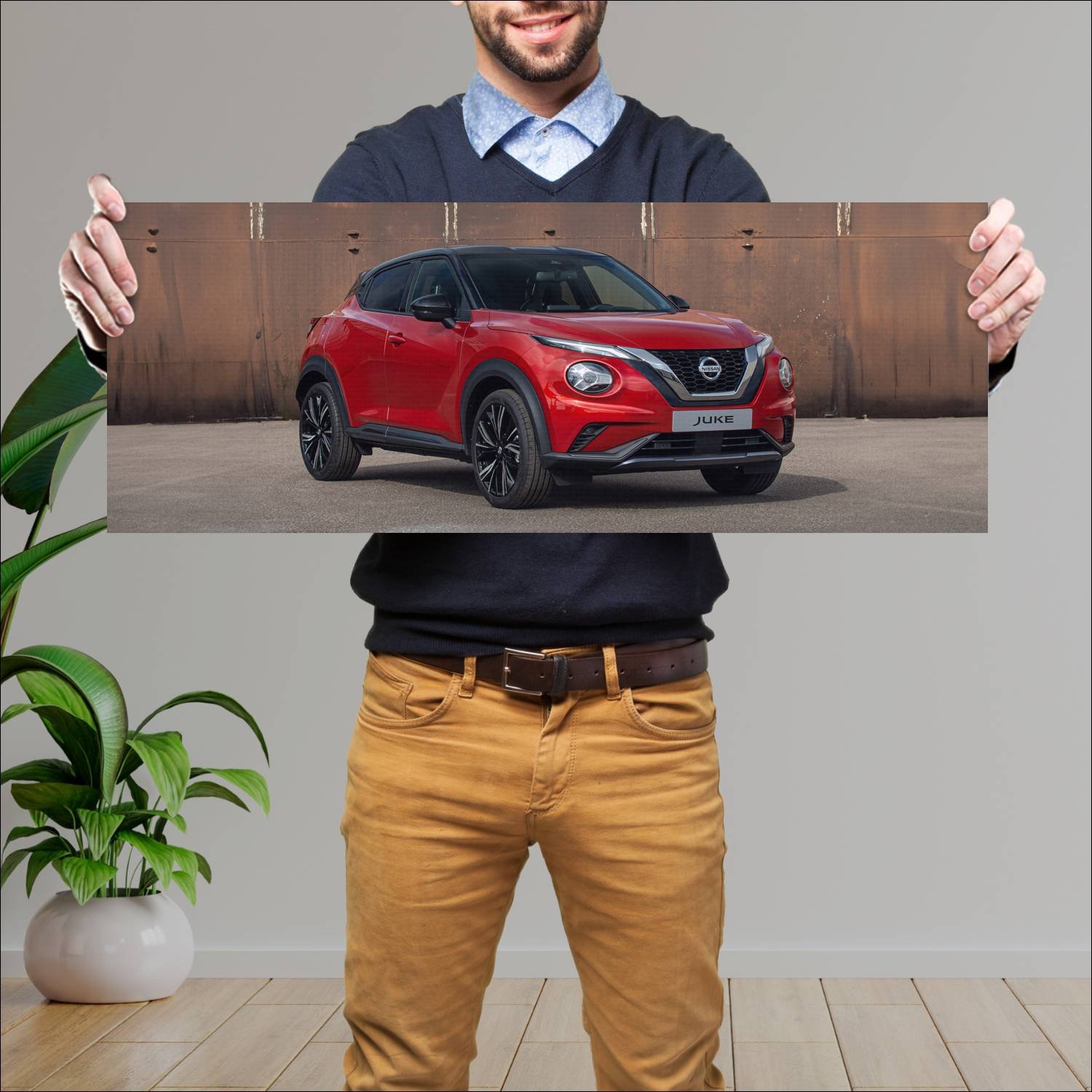 Cuadro grande 30x80cm 2019 nissan juke auto 215 Nissan
