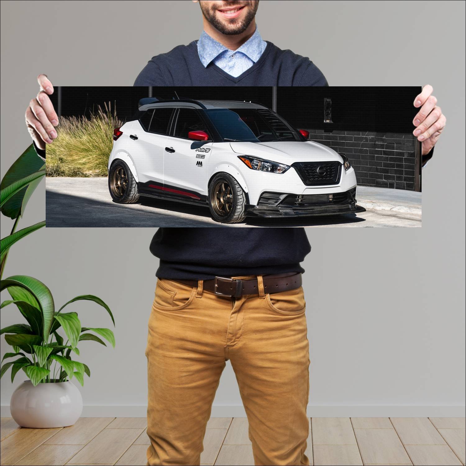 Cuadro grande 30x80cm 2019 nissan kicks street spo 217 Nissan