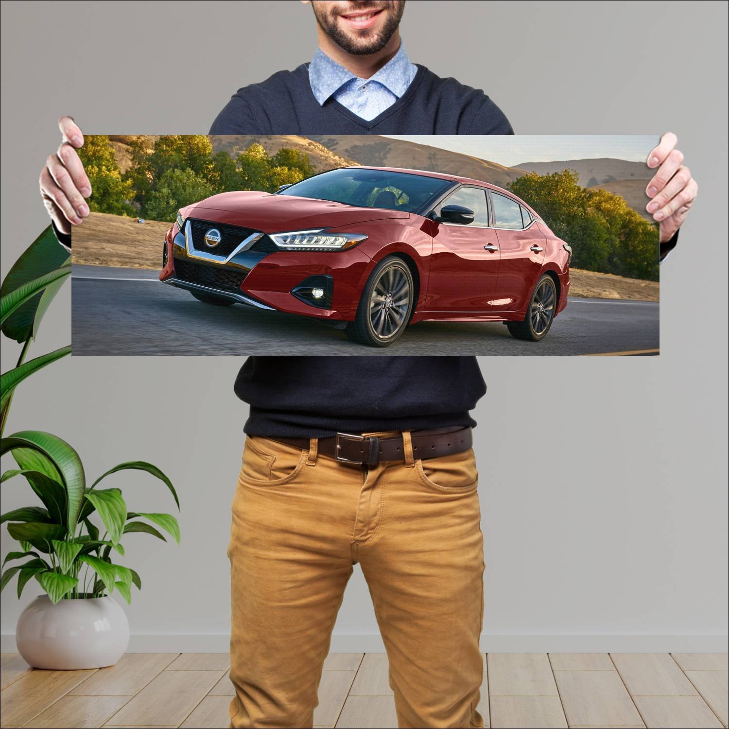 Cuadro grande 30x80cm 2019 nissan maxima auto 220 Nissan