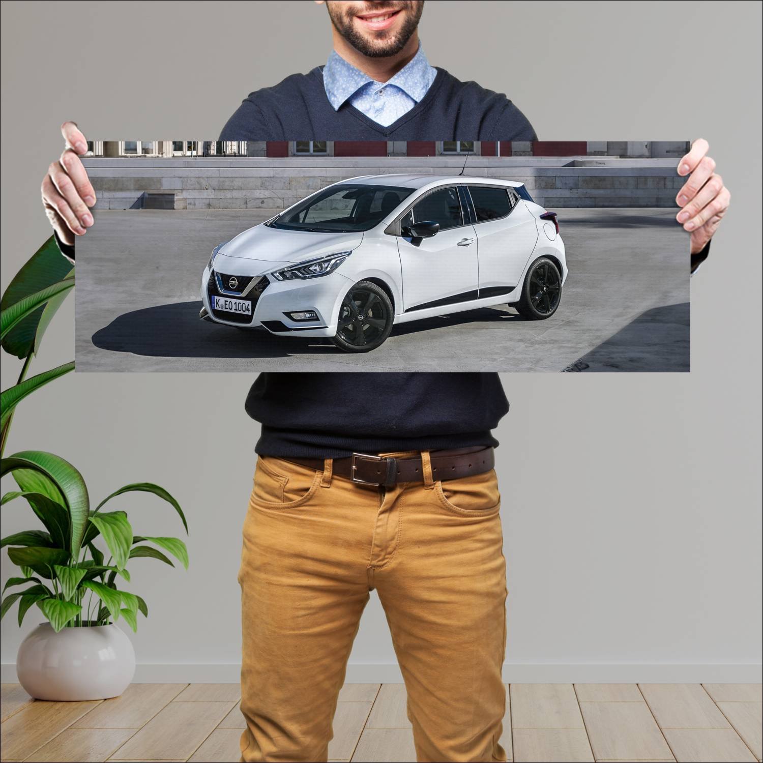 Cuadro grande 30x80cm 2019 nissan micra n sport 88 222 Nissan
