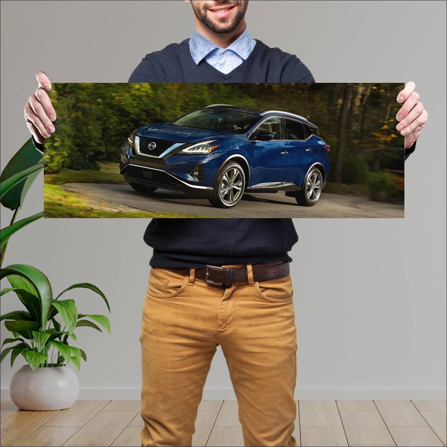 Cuadro grande 30x80cm 2019 nissan murano auto 224 Nissan
